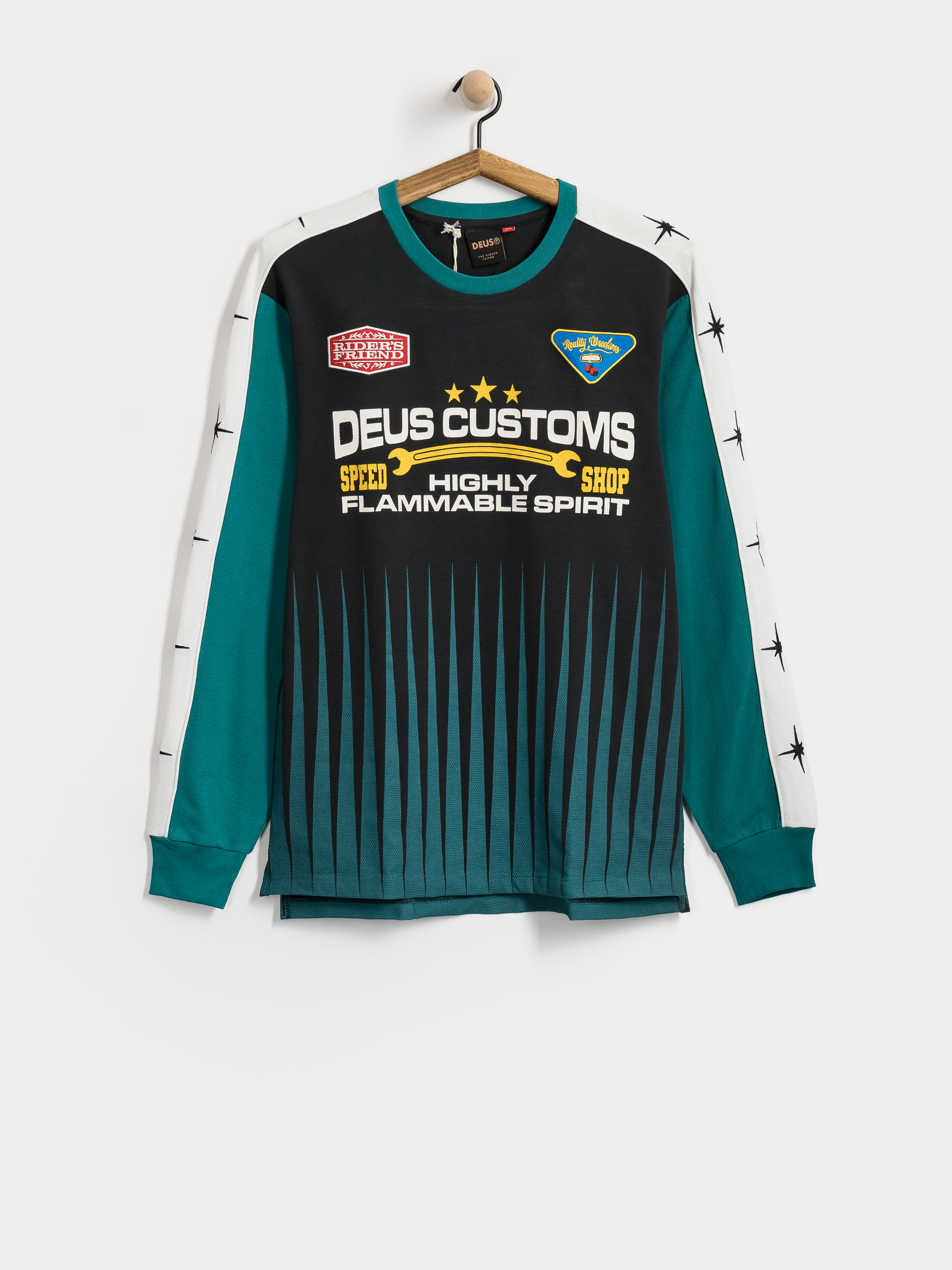 Longsleeve Deus Ex Machina Trife Life Moto Jersey (black)