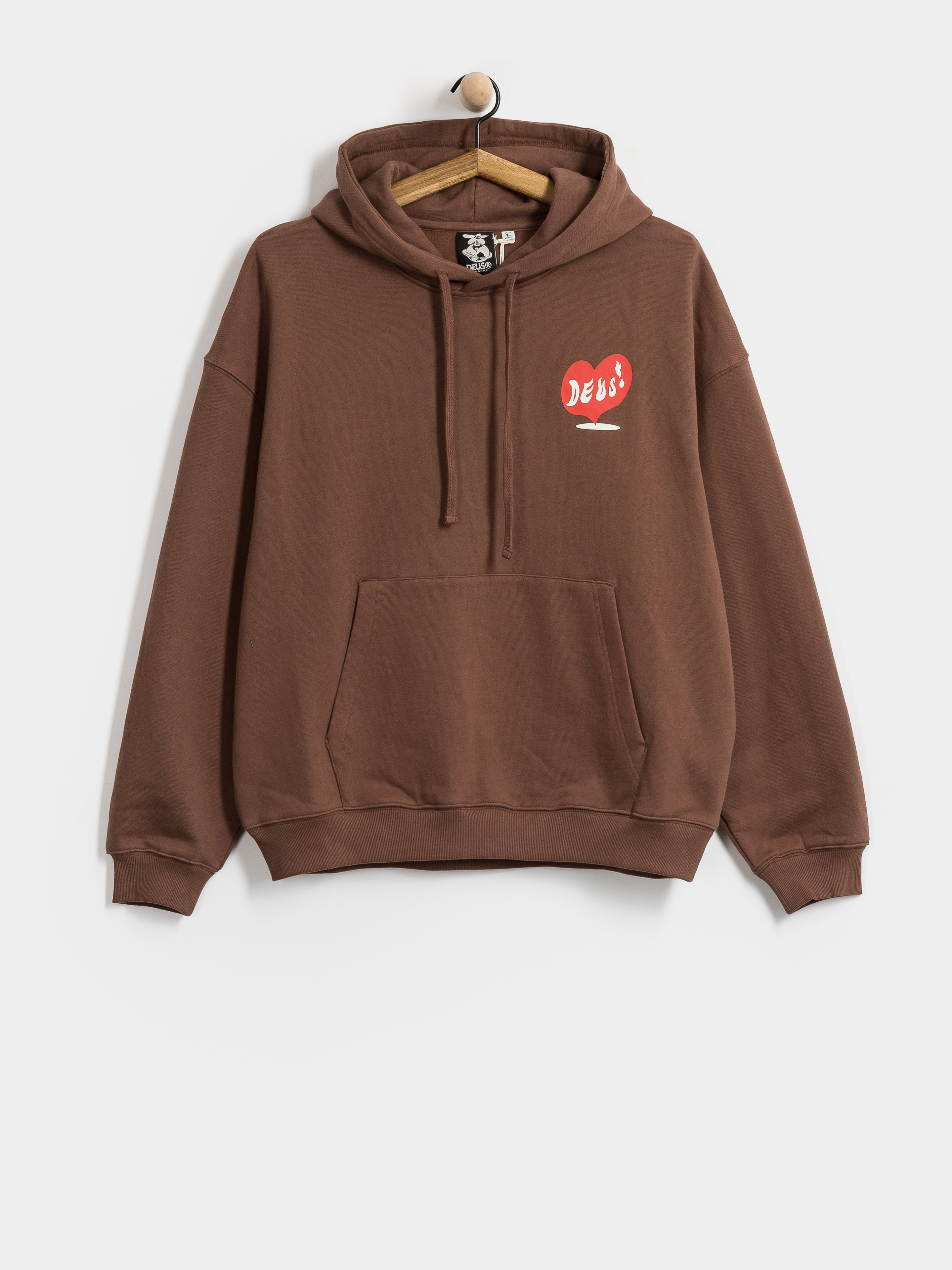 Bluza z kapturem Deus Ex Machina Deep Cut HD (downtown brown)