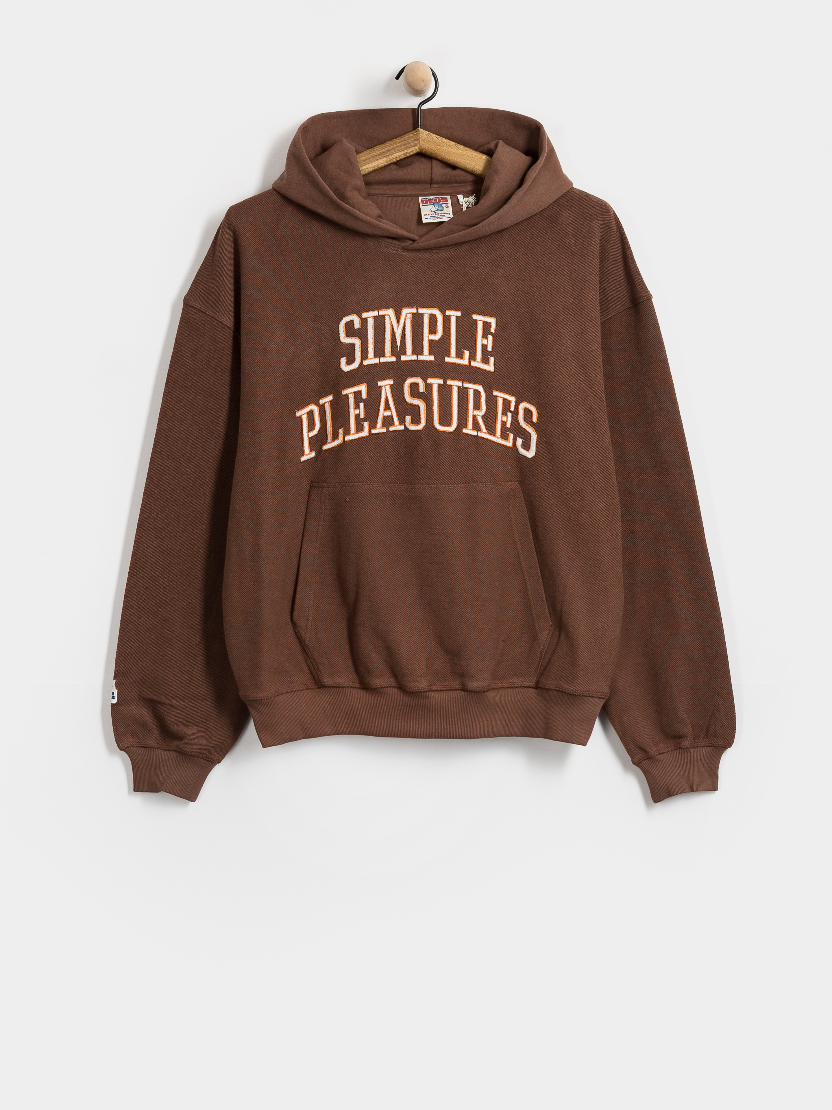 Bluza z kapturem Deus Ex Machina Unfinished HD (downtown brown)