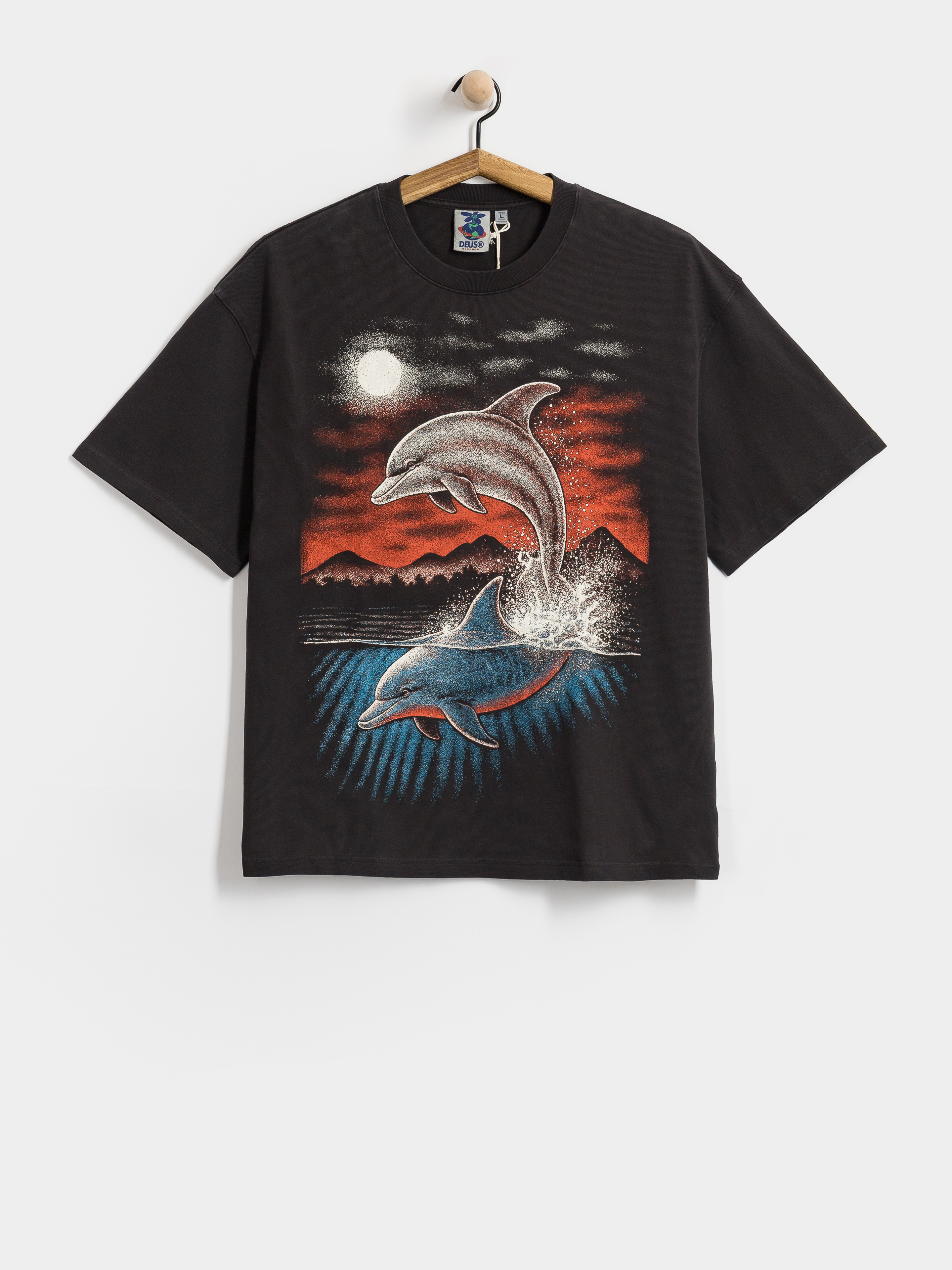 T-shirt Deus Ex Machina Lovers Os (black beauty)