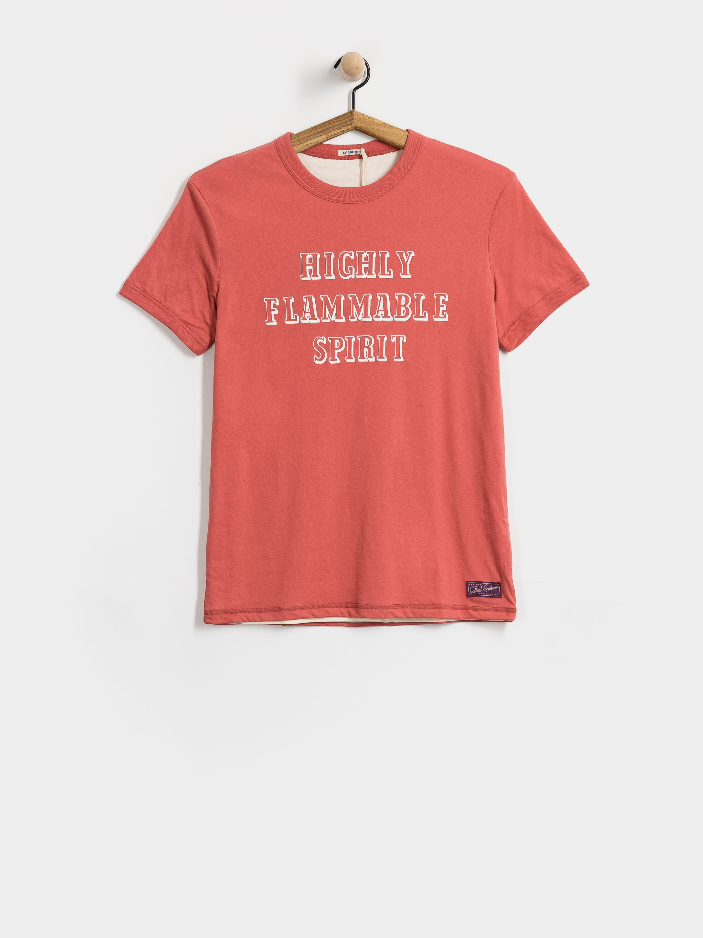 T-shirt Deus Ex Machina Two Minds Ringer (dirty white/red apple)