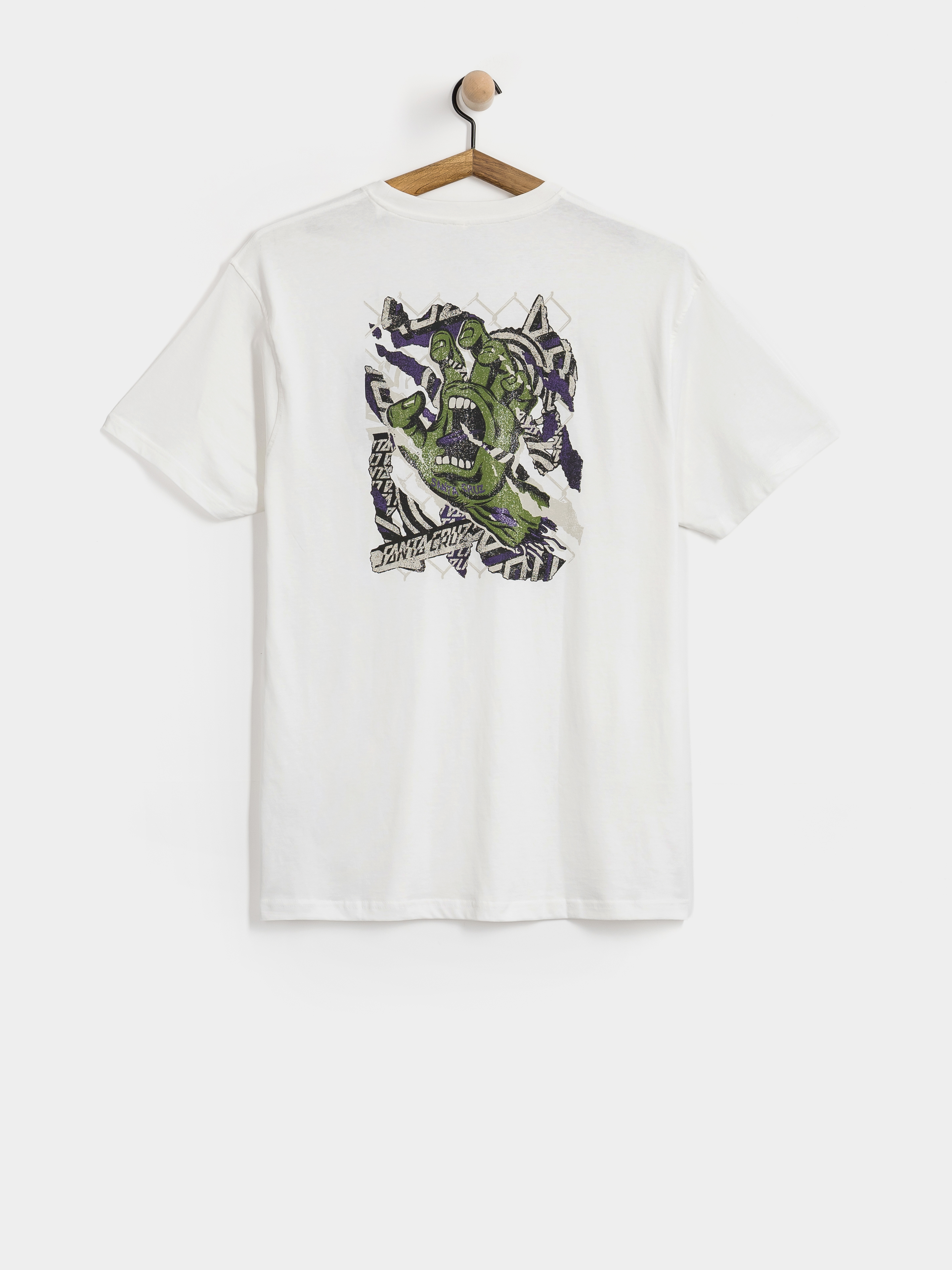 T-shirt Santa Cruz Damaged Hand (white)