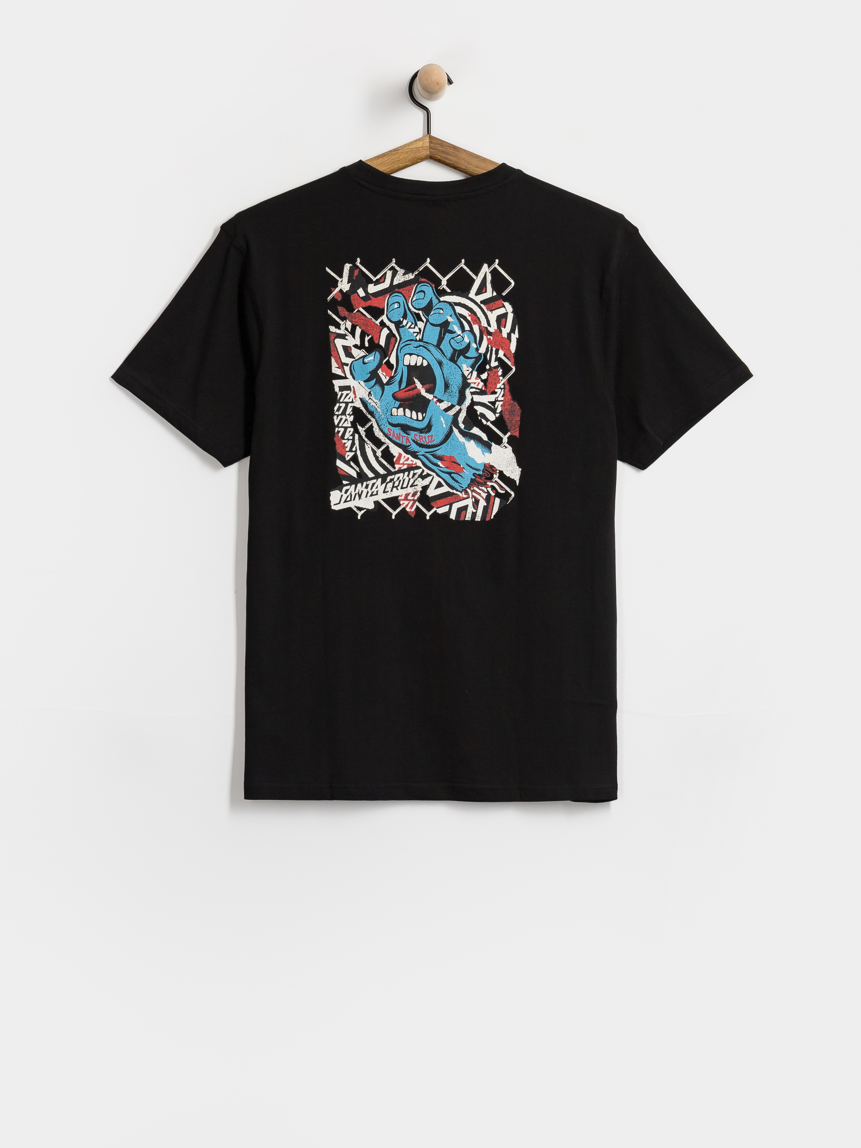 T-shirt Santa Cruz Damaged Hand (black)
