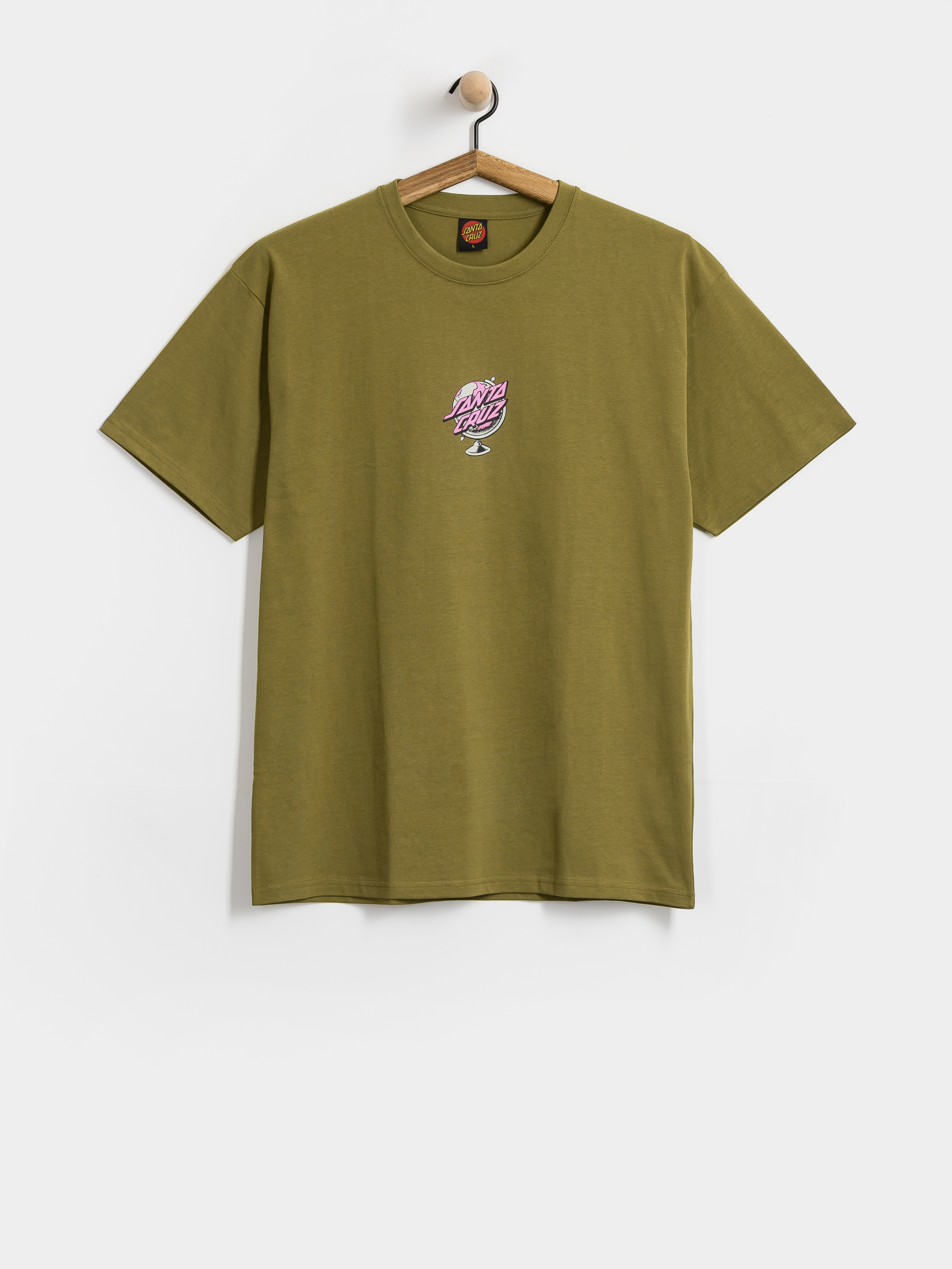 T-shirt Santa Cruz Knibbs Cryptic World Centre (deep olive)