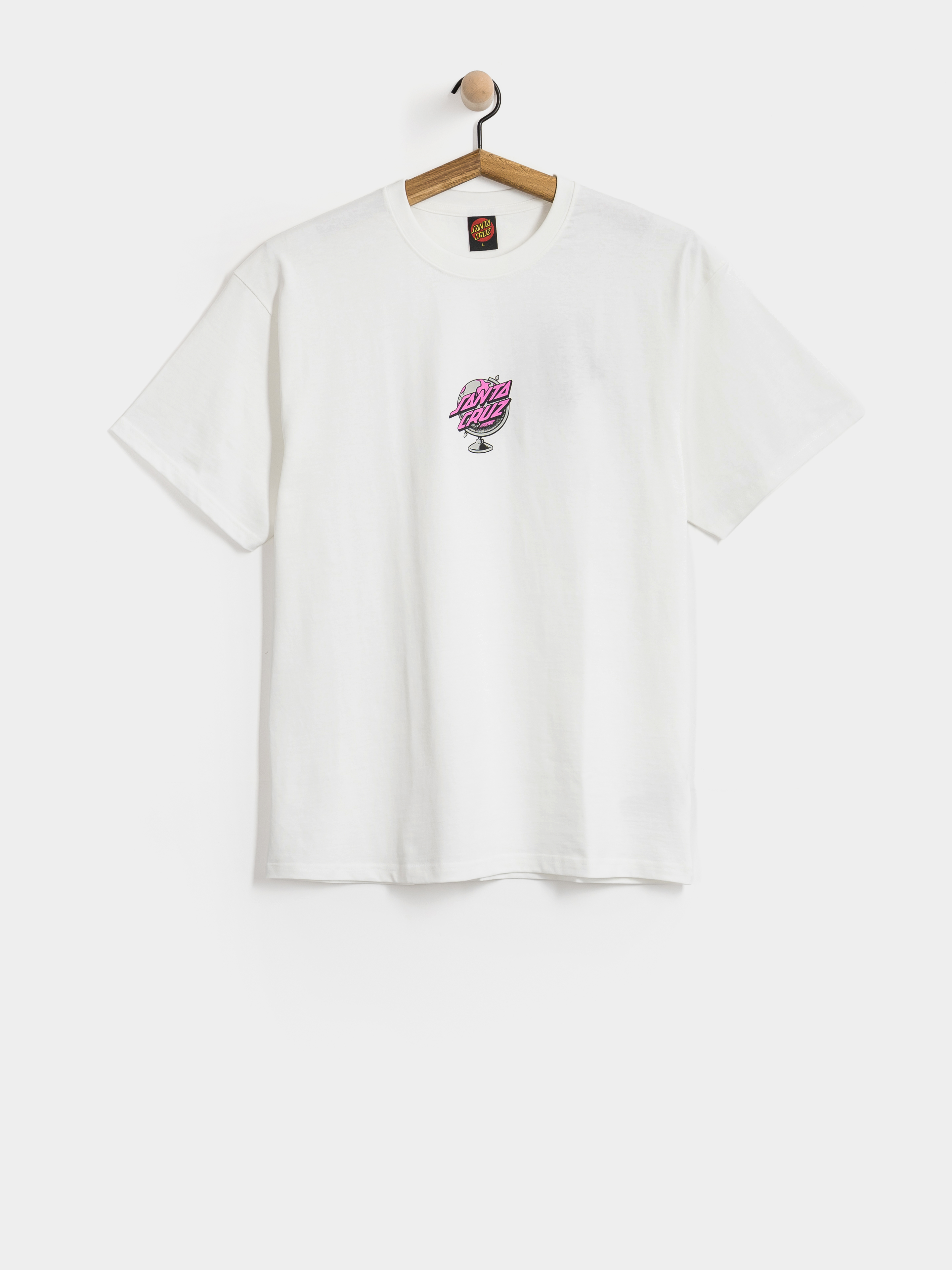 T-shirt Santa Cruz Knibbs Cryptic World Centre (white)