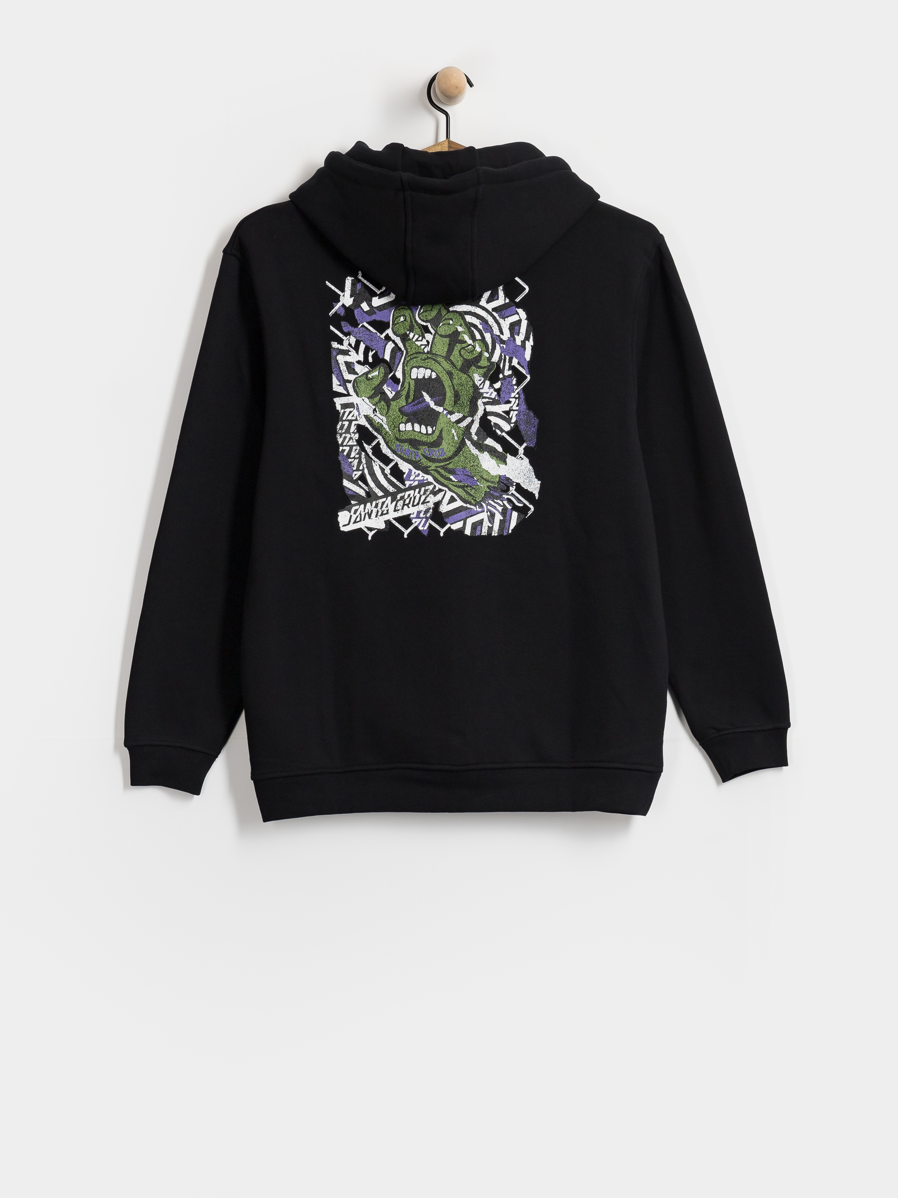 Bluza z kapturem Santa Cruz Damaged Hand HD (black)