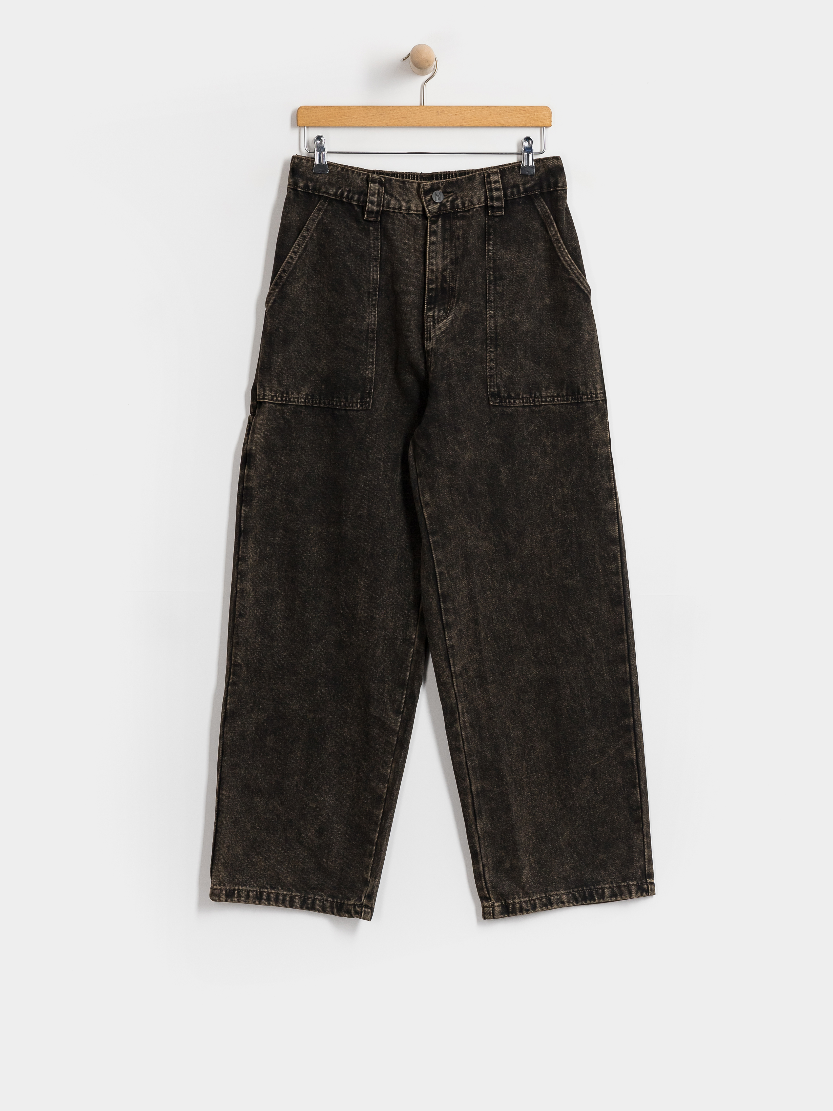 Spodnie Poetic Collective Painter (brown acid denim wash)