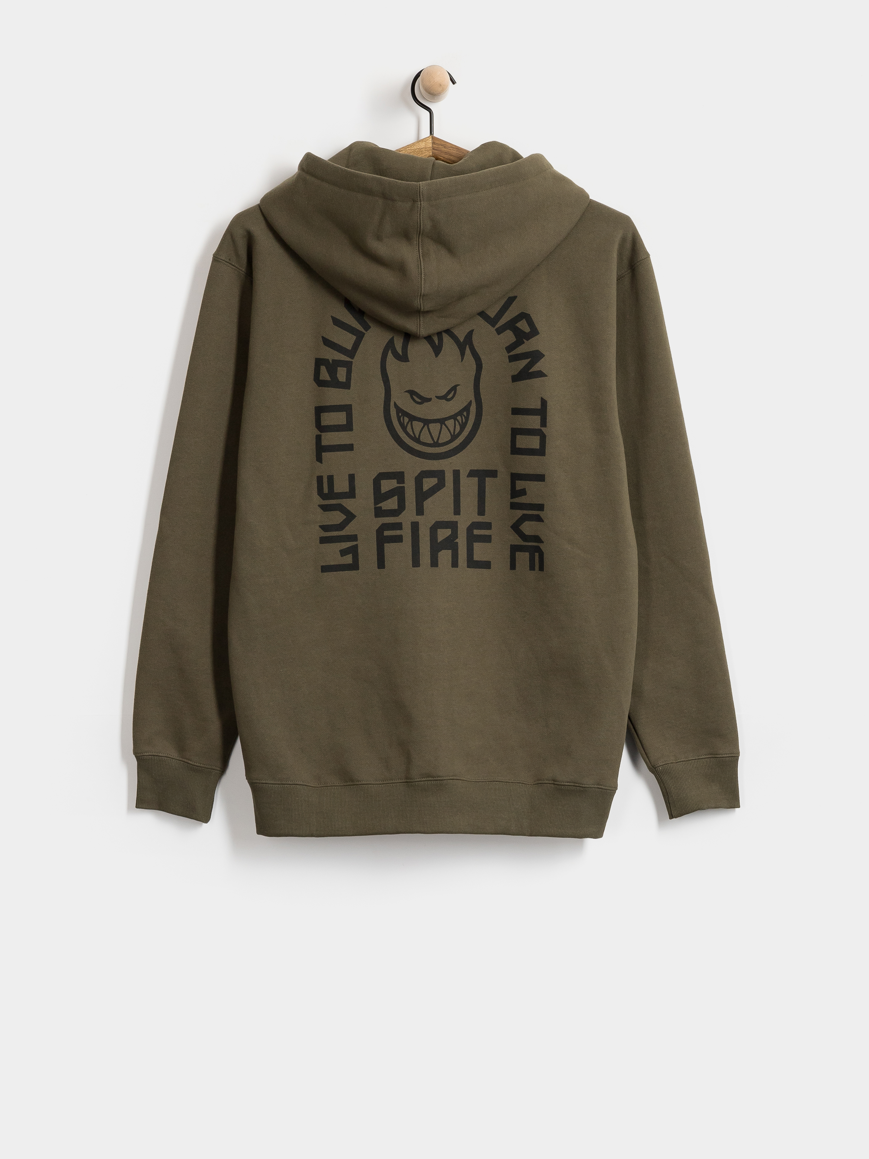 Bluza z kapturem Spitfire Ltb Arch Emb ZHD (olive)