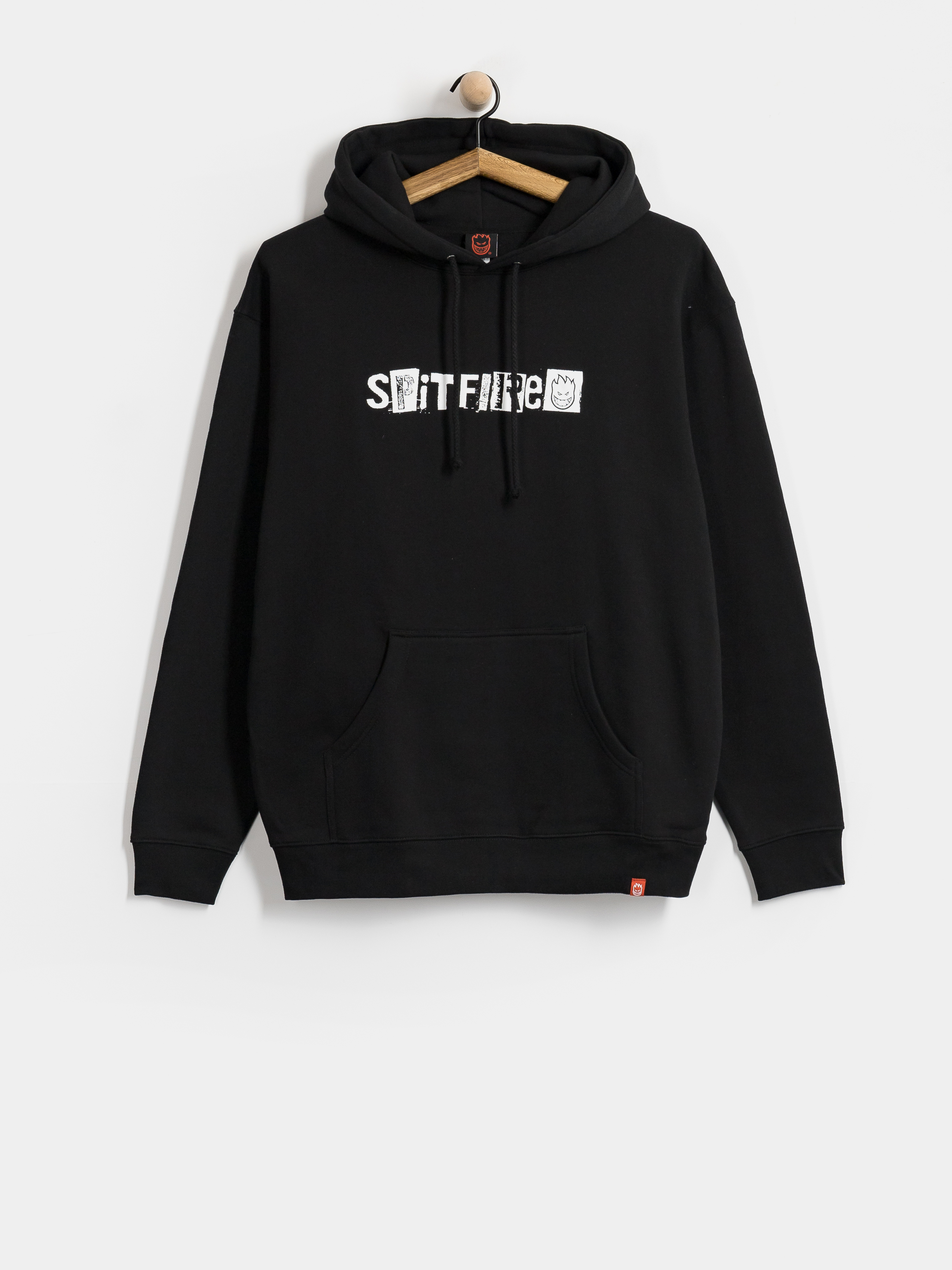 Bluza z kapturem Spitfire Ransom II HD (black w/white print)