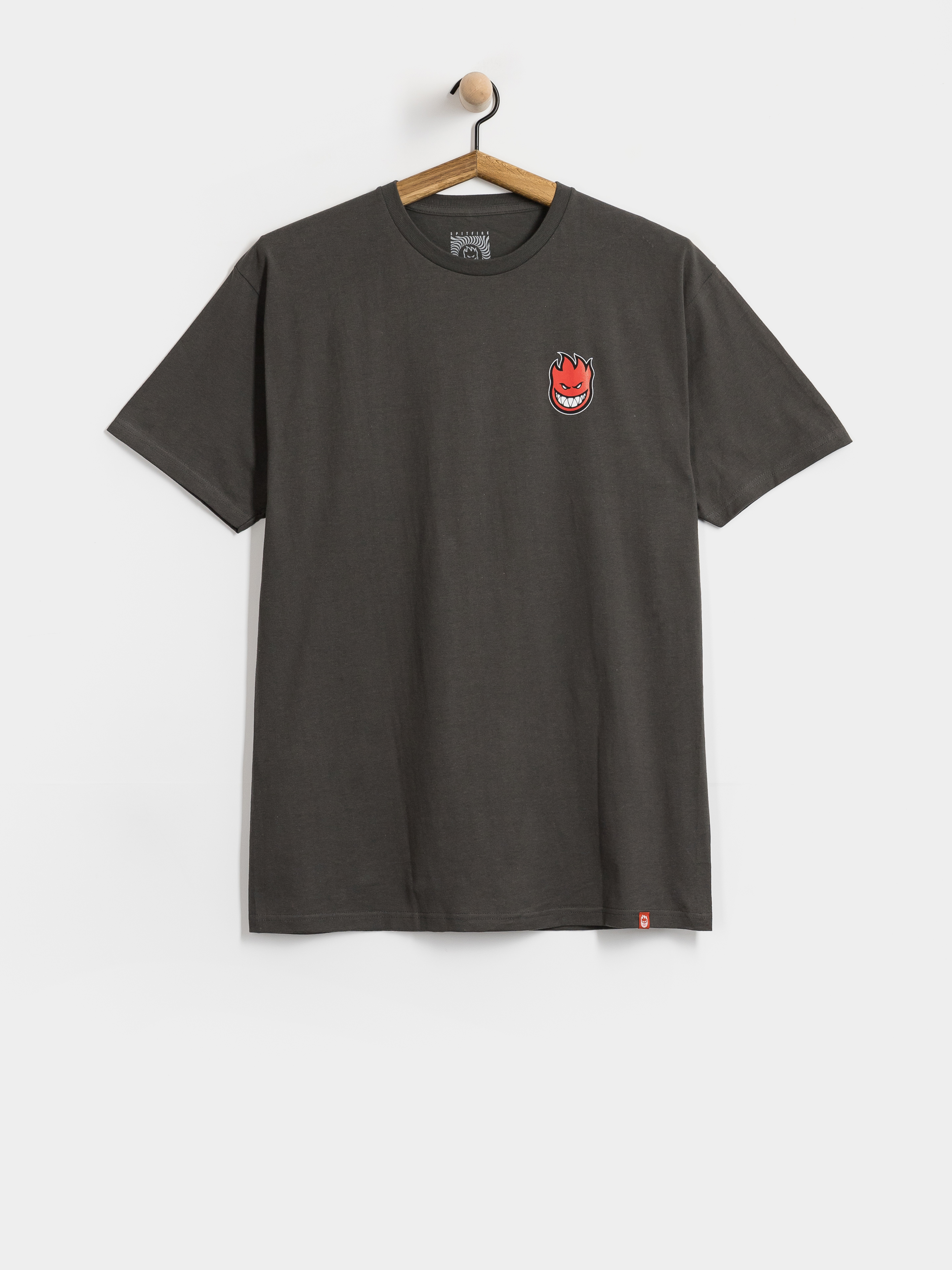 T-shirt Spitfire Lil Bighead Fill (charcoal solid w/red black&white print)