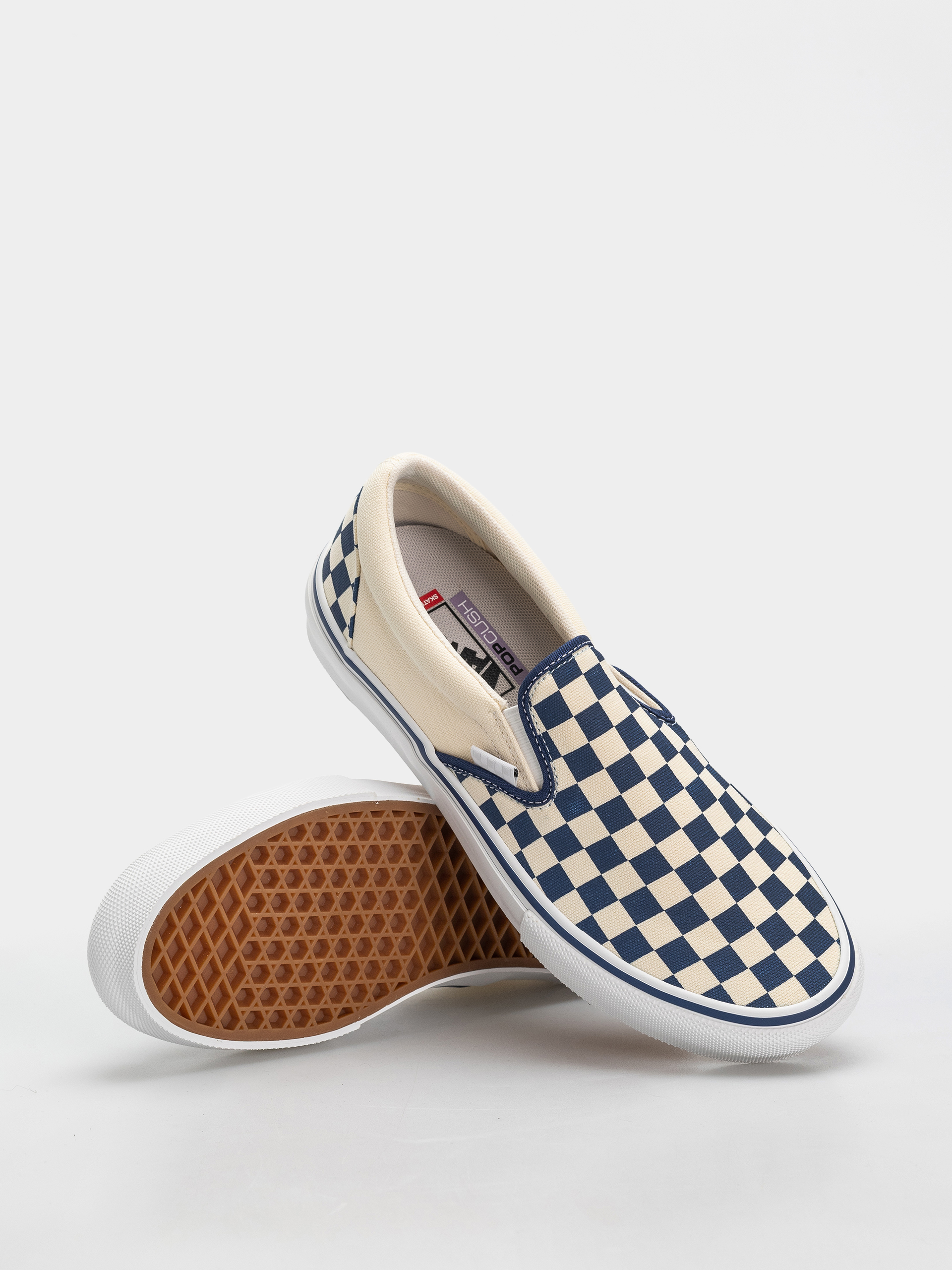 Buty Vans Skate Slip On (blue checkerboard)