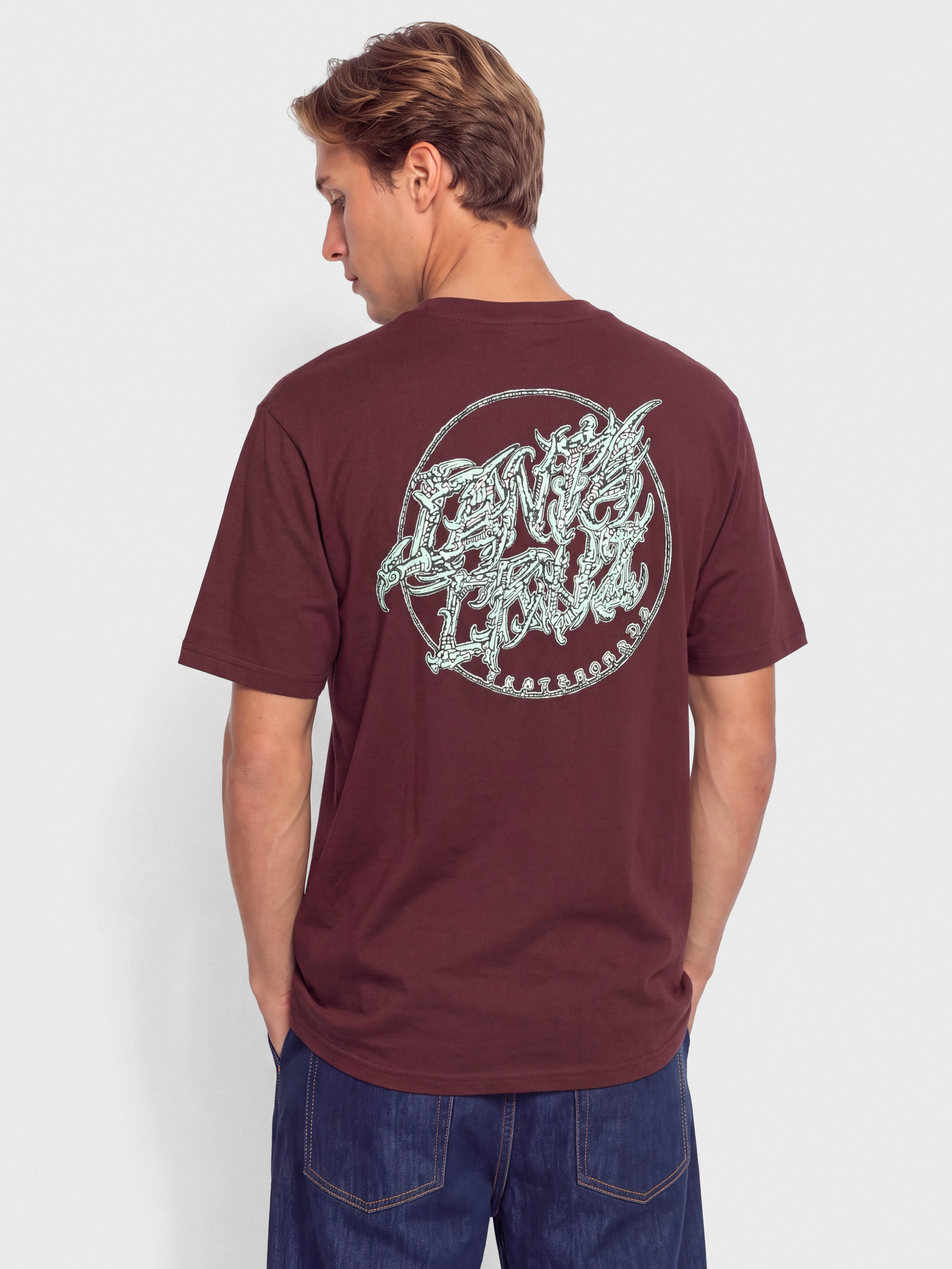 T-shirt Santa Cruz Scourge Dot (dark plum)