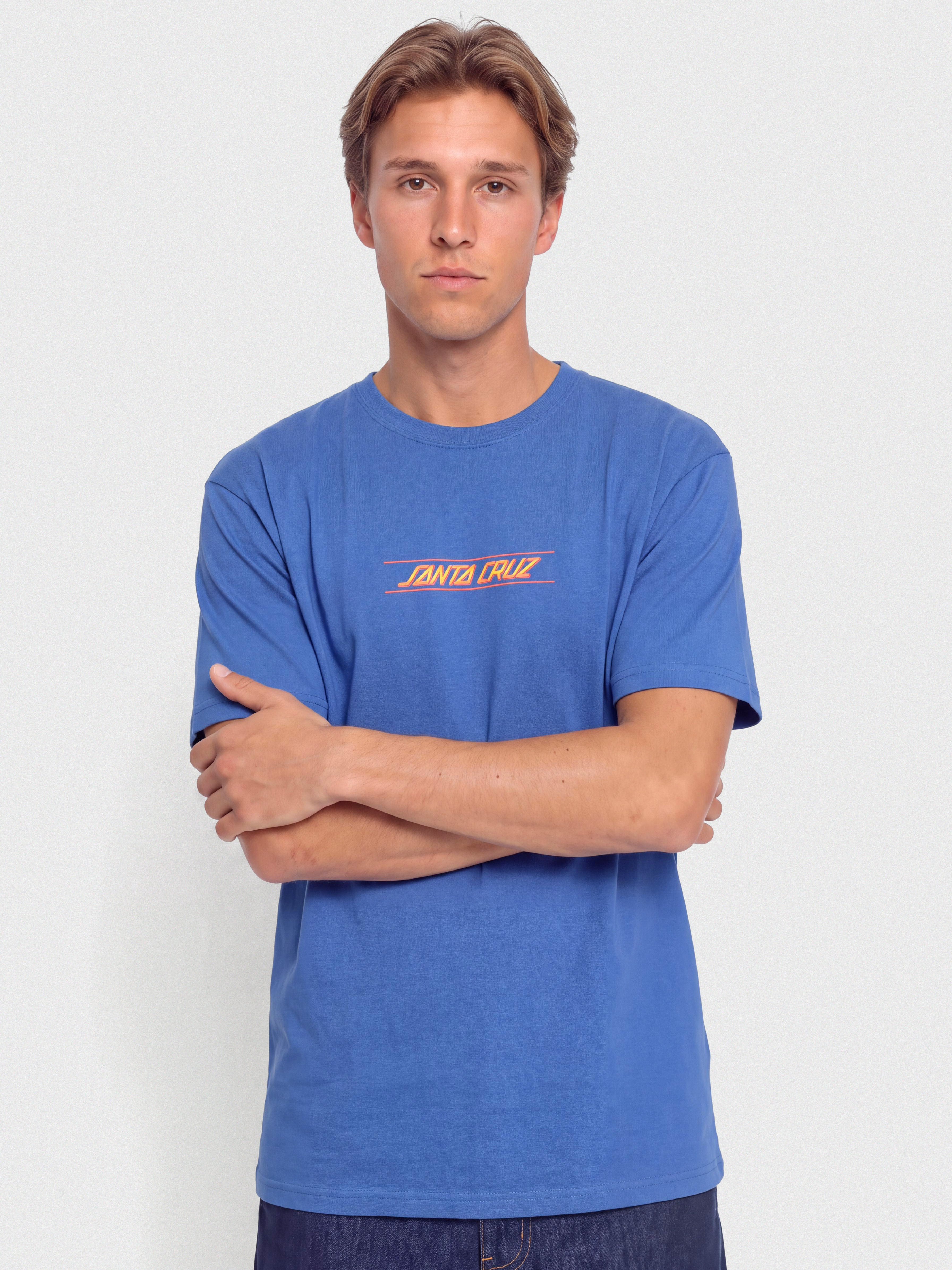 T-shirt Santa Cruz Classic Fade Strip Centre (sapphire)