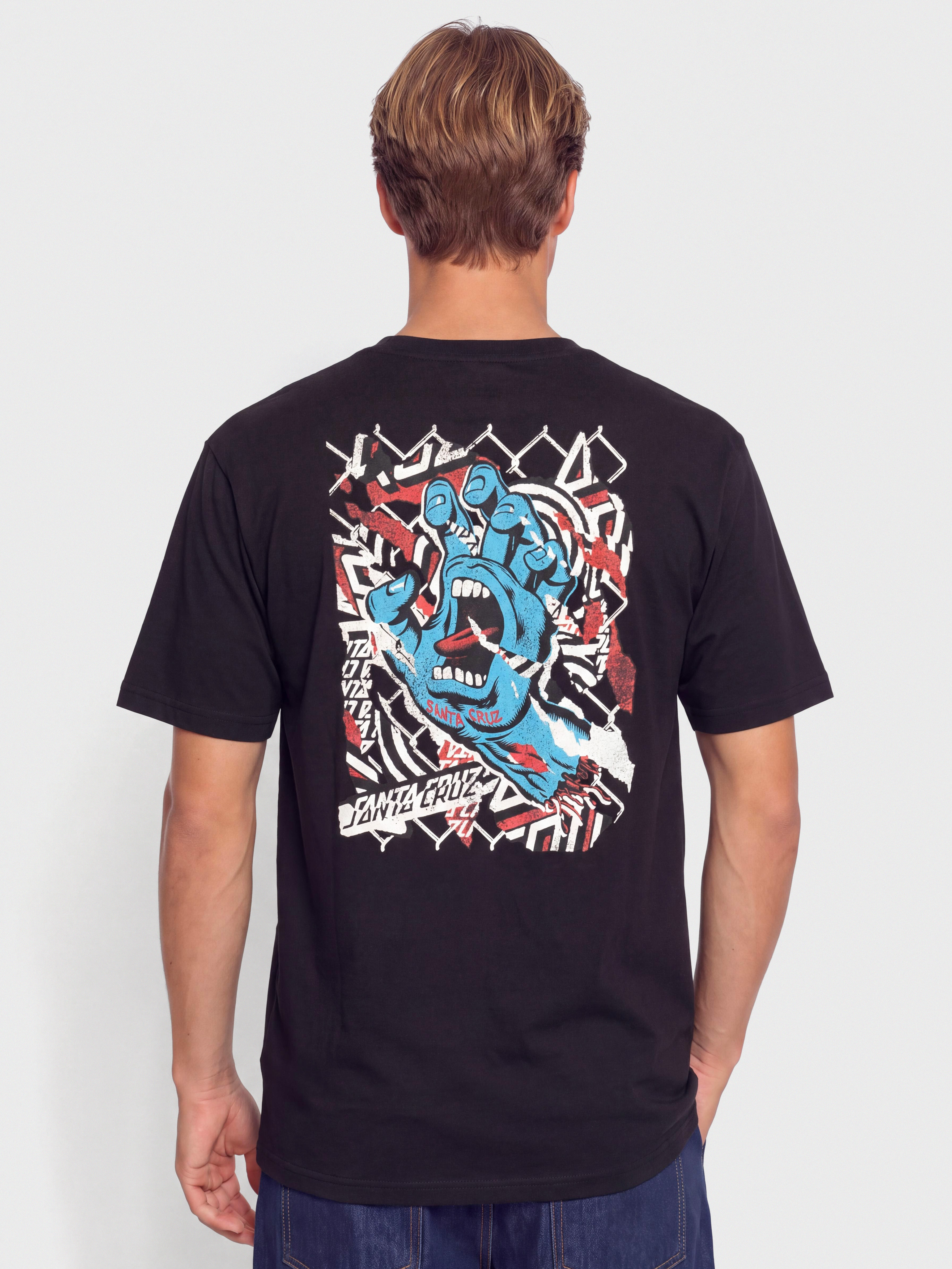 T-shirt Santa Cruz Damaged Hand (black)