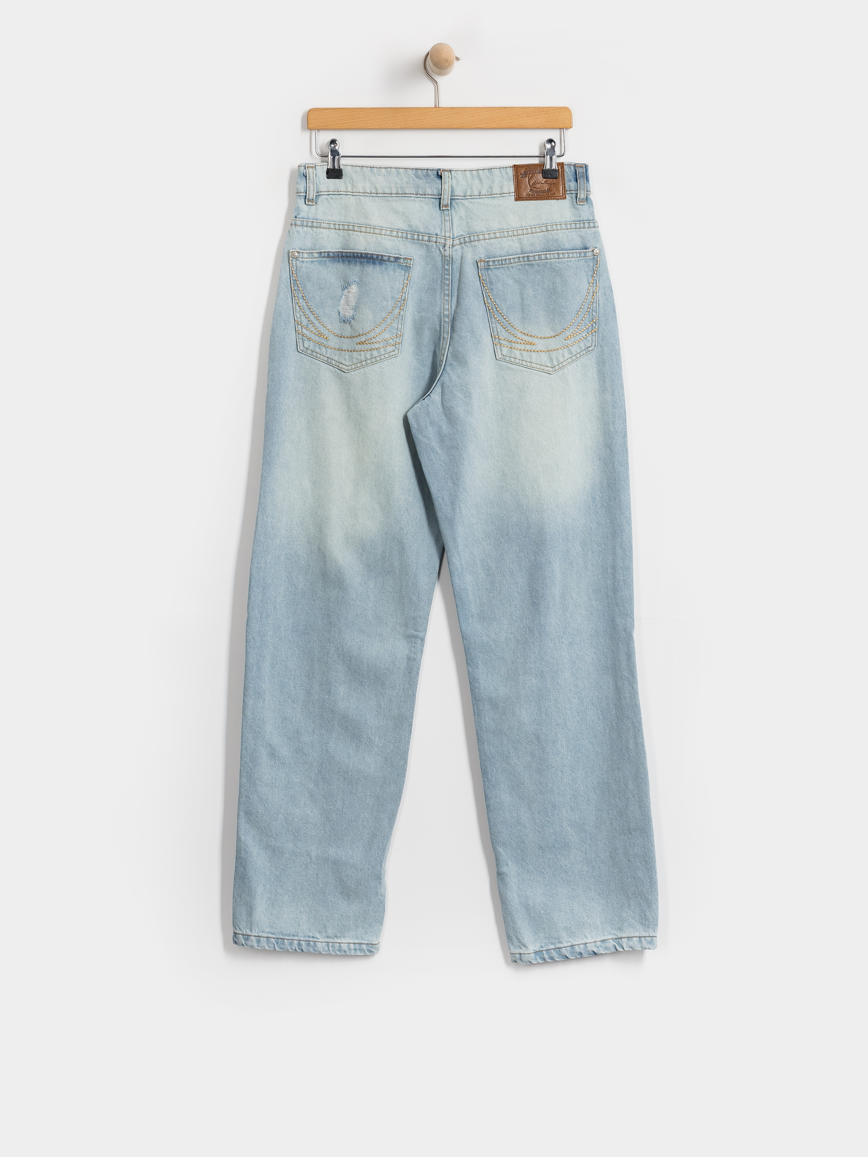 Spodnie Karl Kani OG Distressed Straight Leg (light blue)