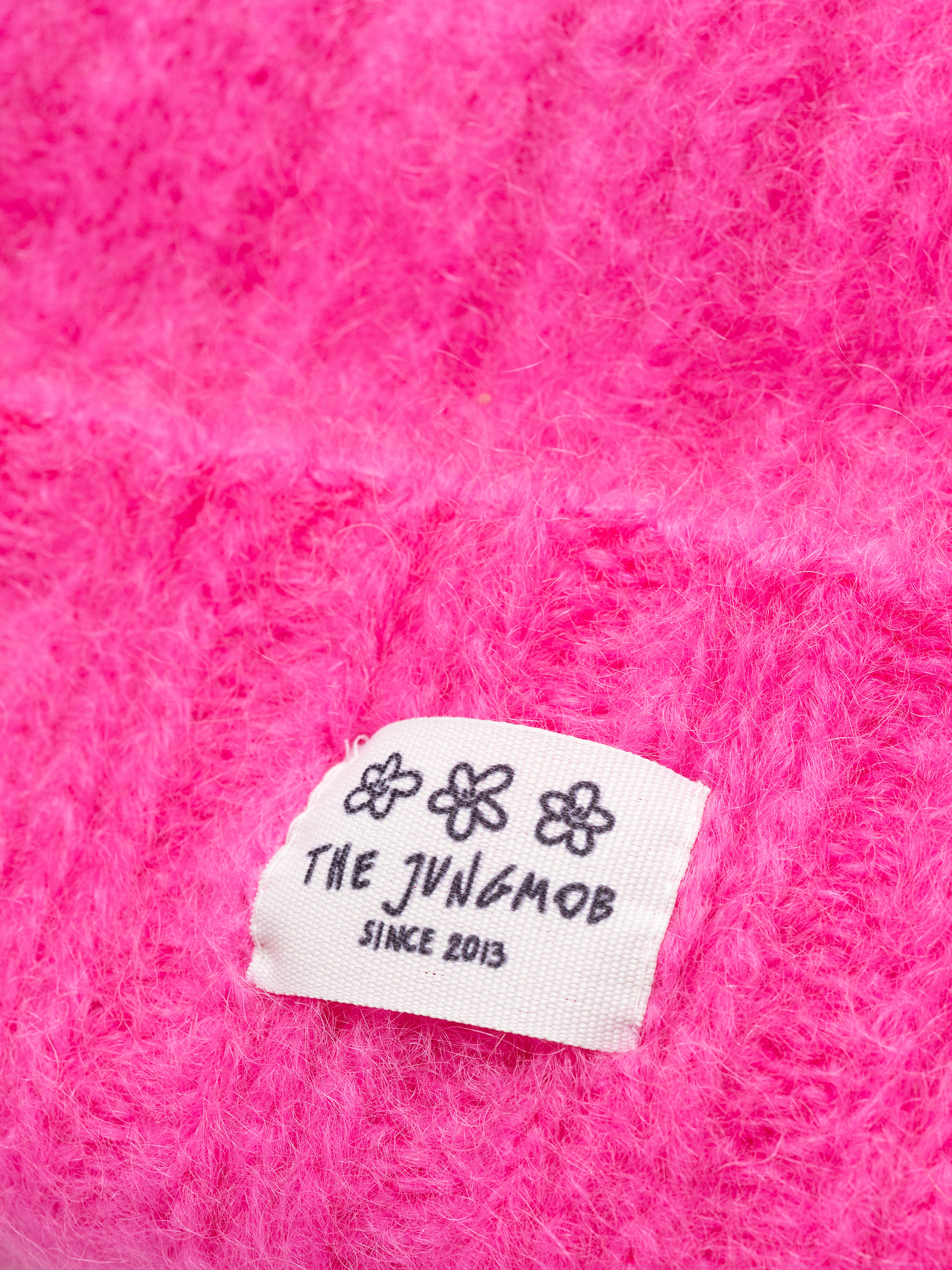Czapka zimowa Jungmob Moher Fluffy (electric pink)