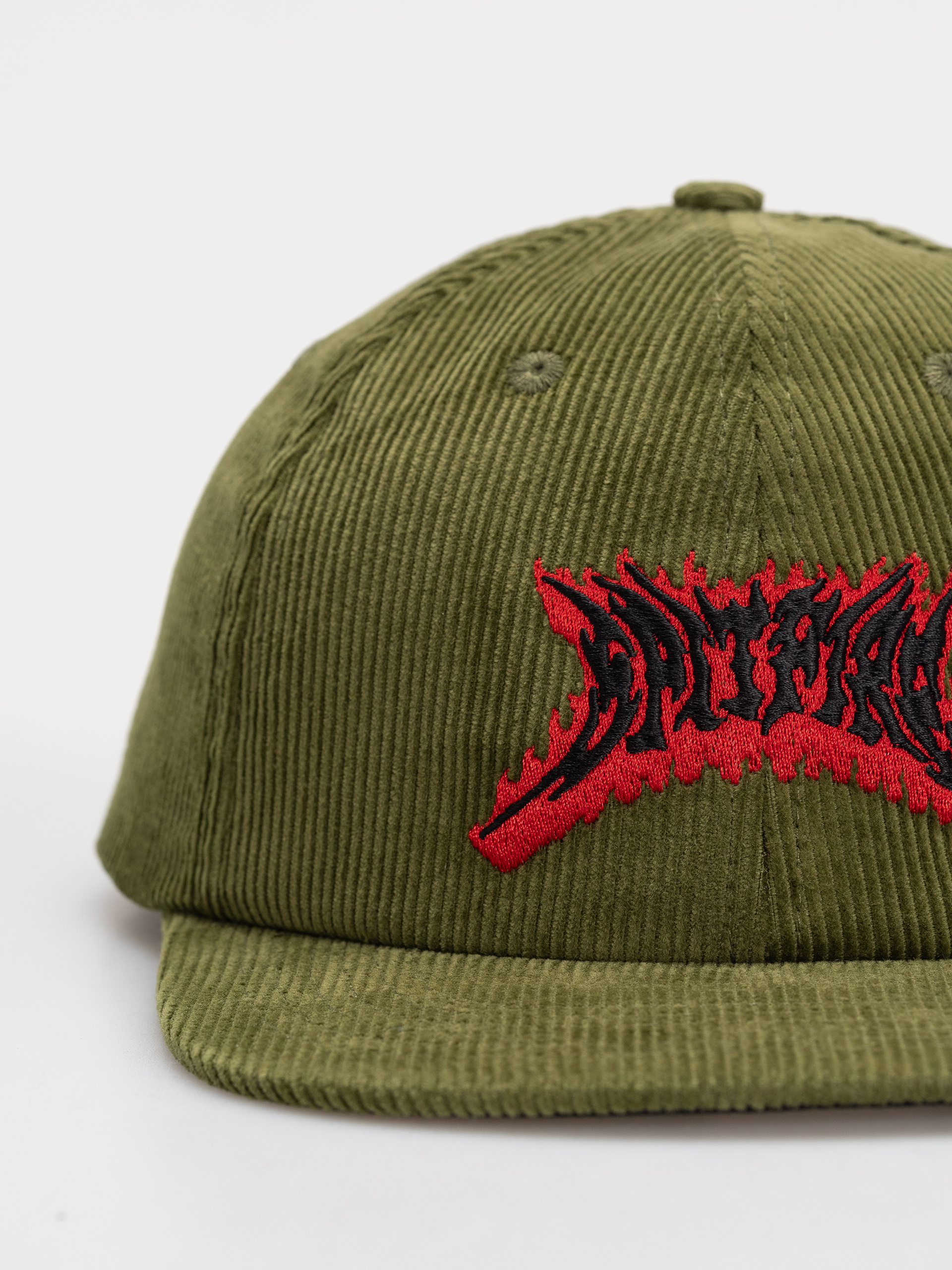 Czapka z daszkiem Spitfire Flame Out (olive/red/black)
