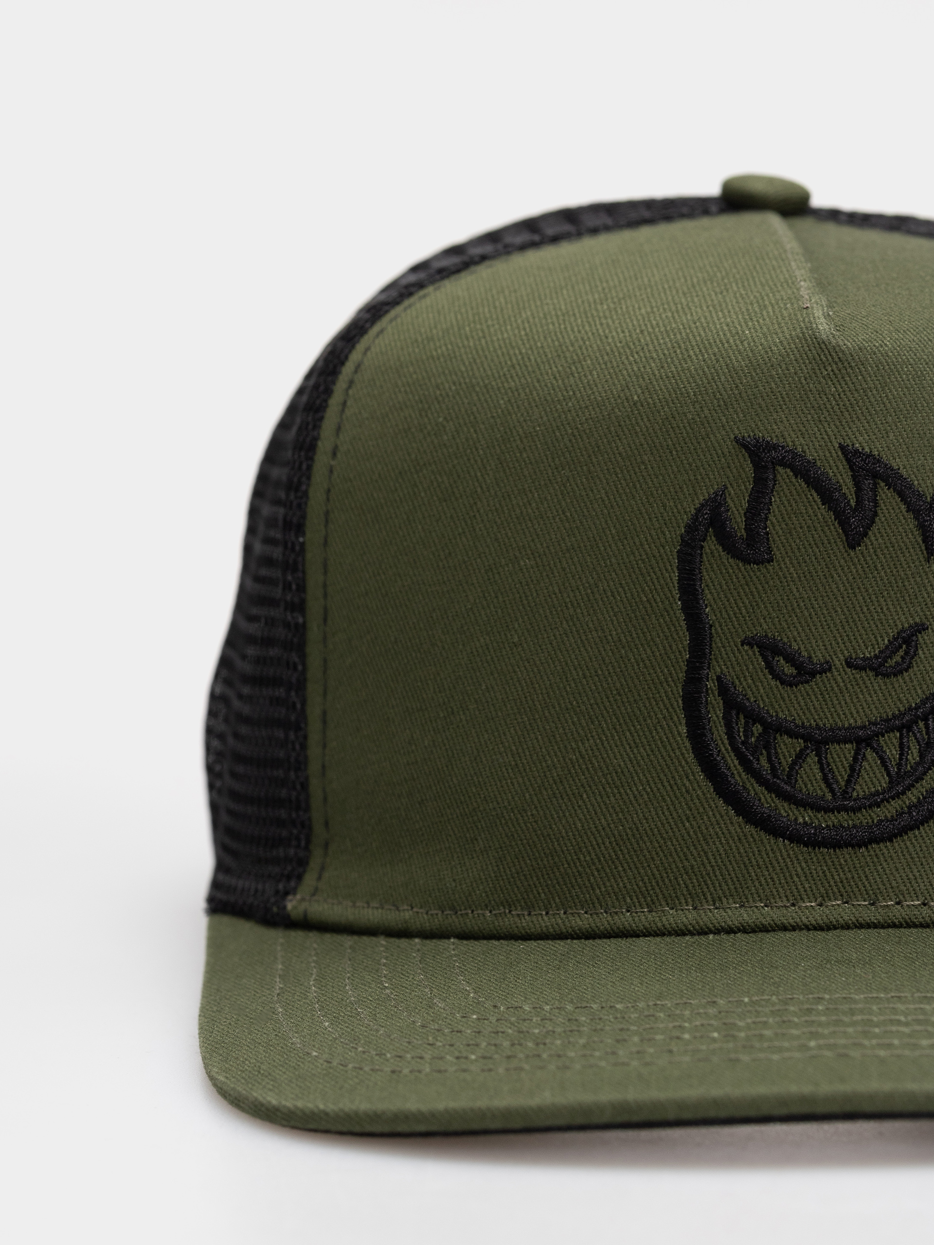Czapka z daszkiem Spitfire Bighead (olive twill/black mesh)