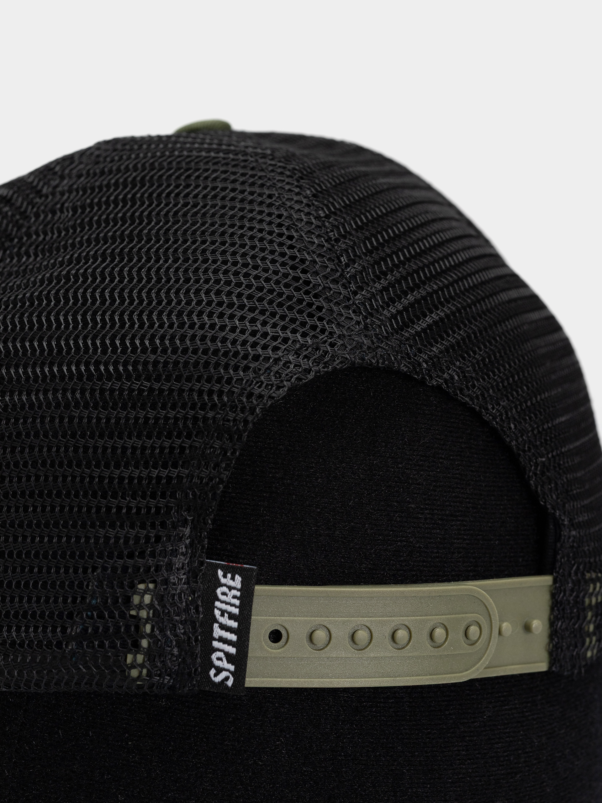 Czapka z daszkiem Spitfire Bighead (olive twill/black mesh)