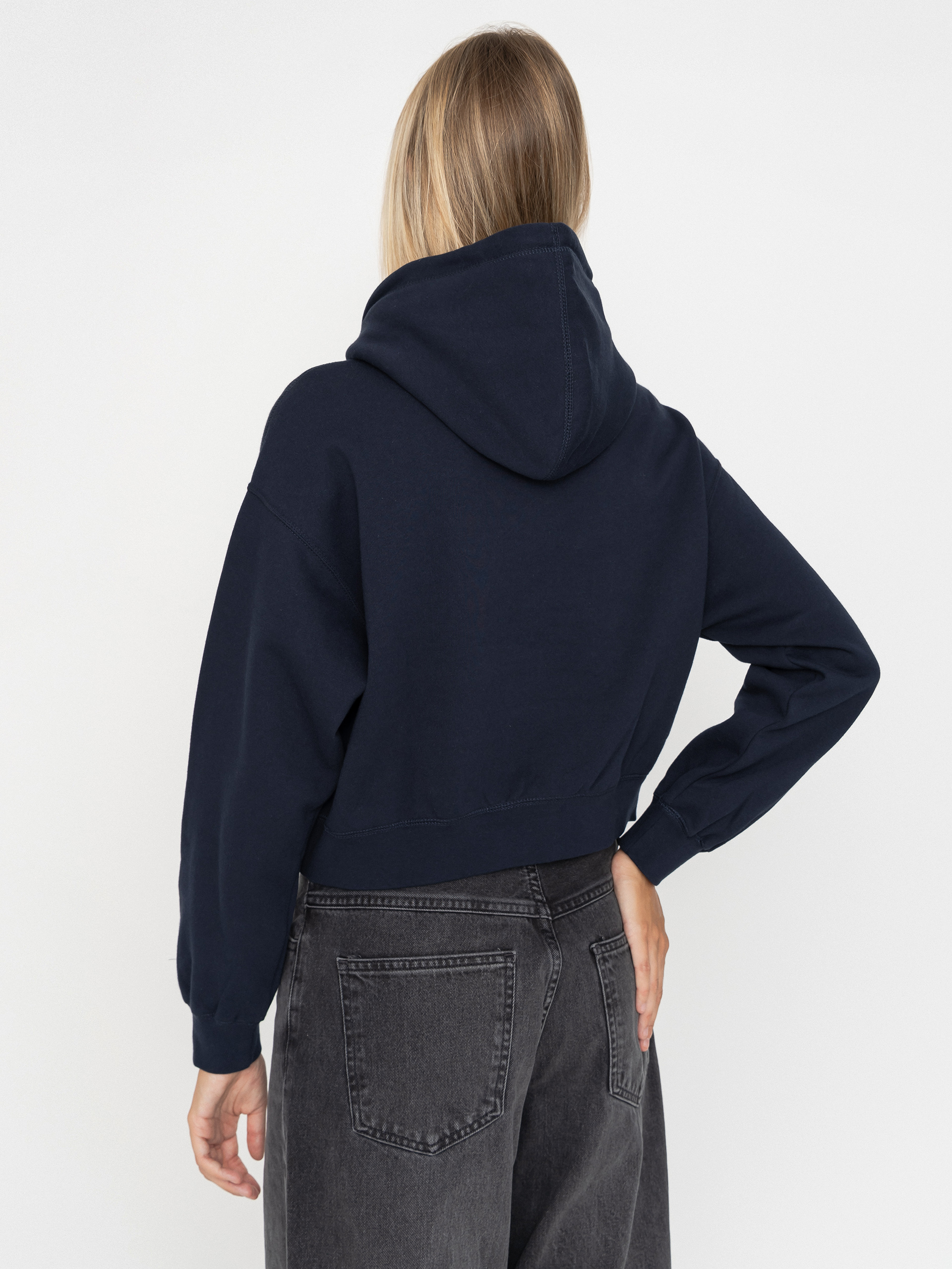Bluza z kapturem OBEY Studios Collegiate HD Wmn (dark navy)