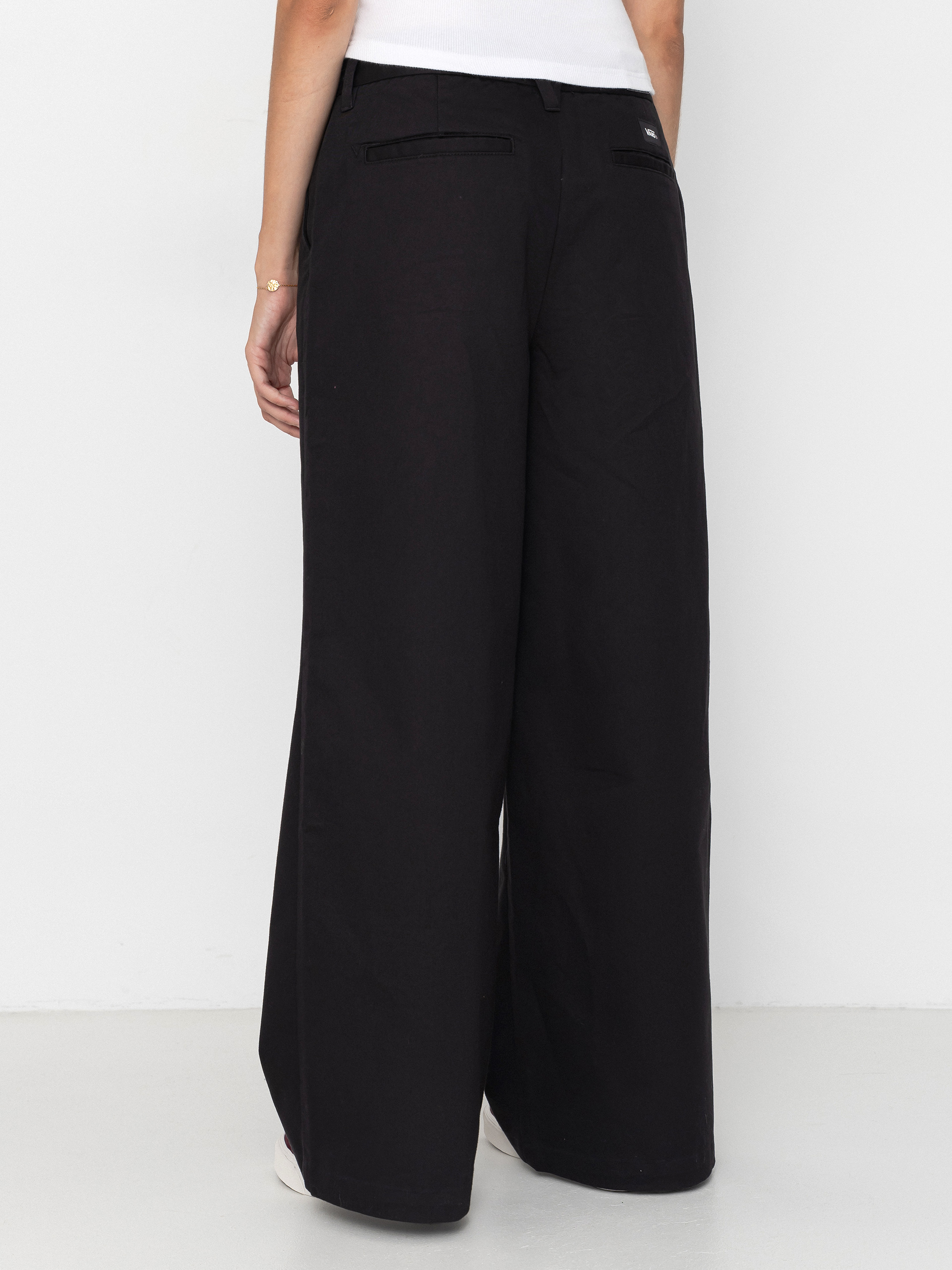 Spodnie Vans Authentic Chino Wide Wmn (black)