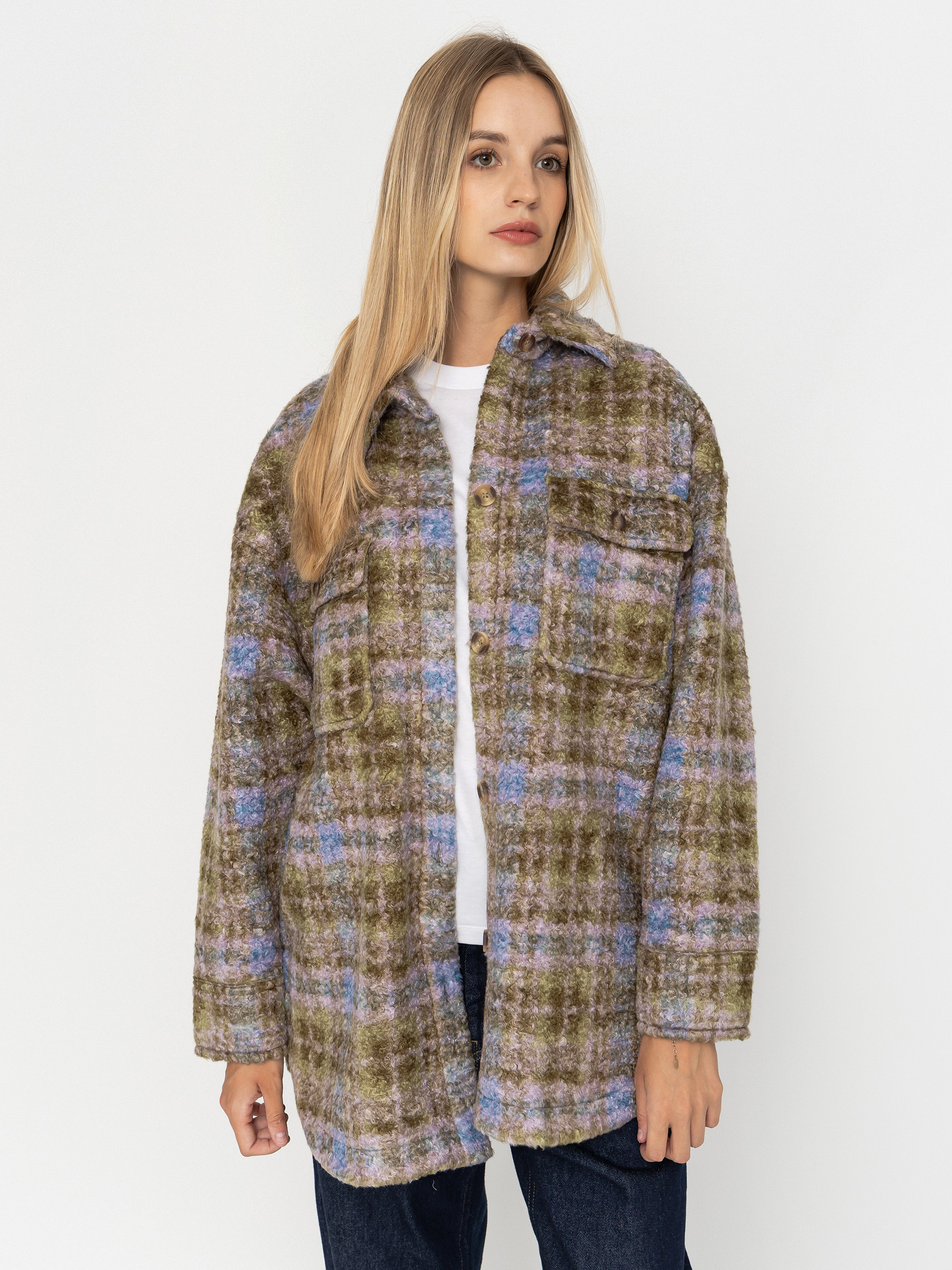 Polar Roxy Over And Above Wmn (oil green tartan plaid)