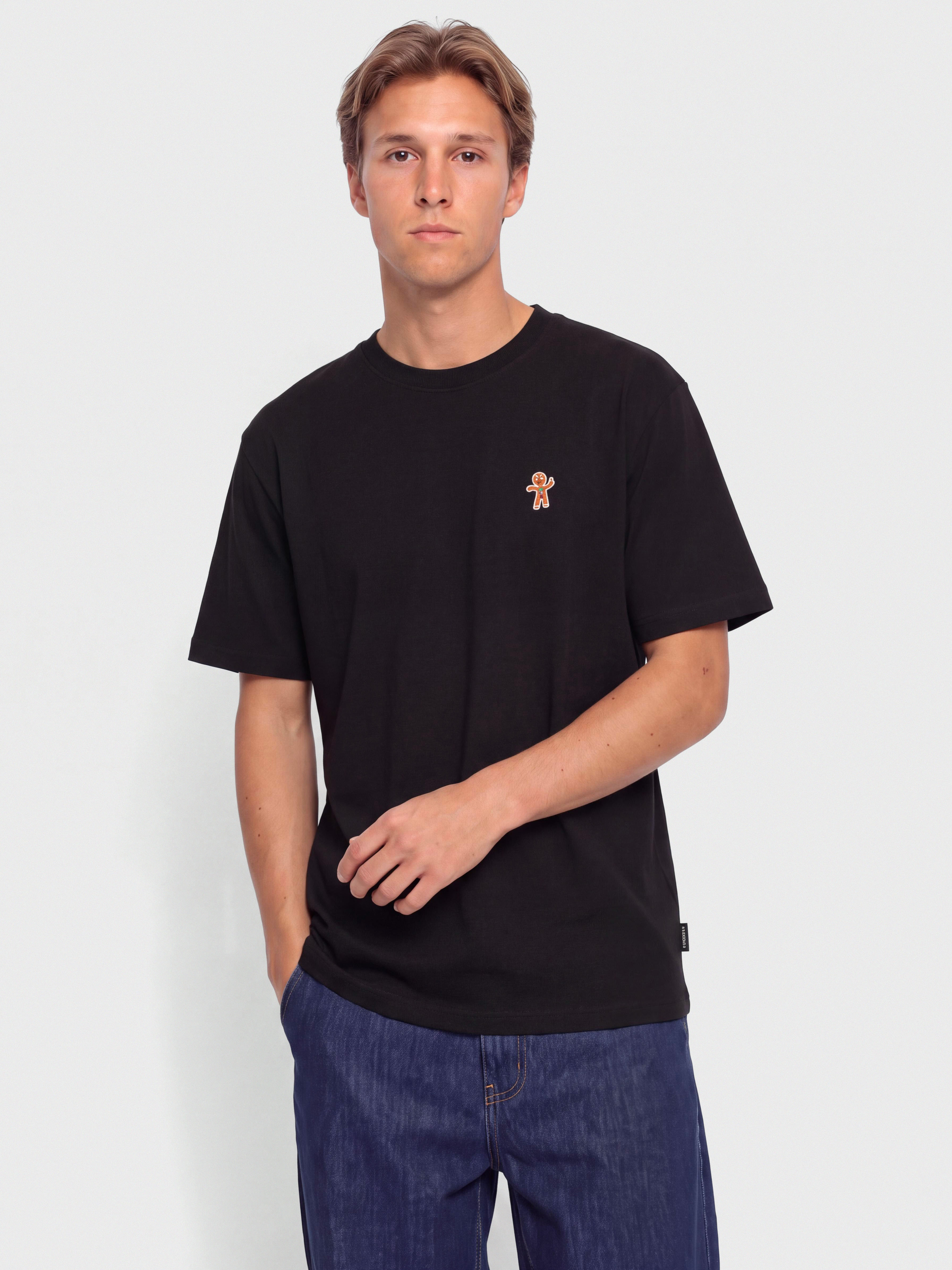 T-shirt Iriedaily Cookieman Emb (black)