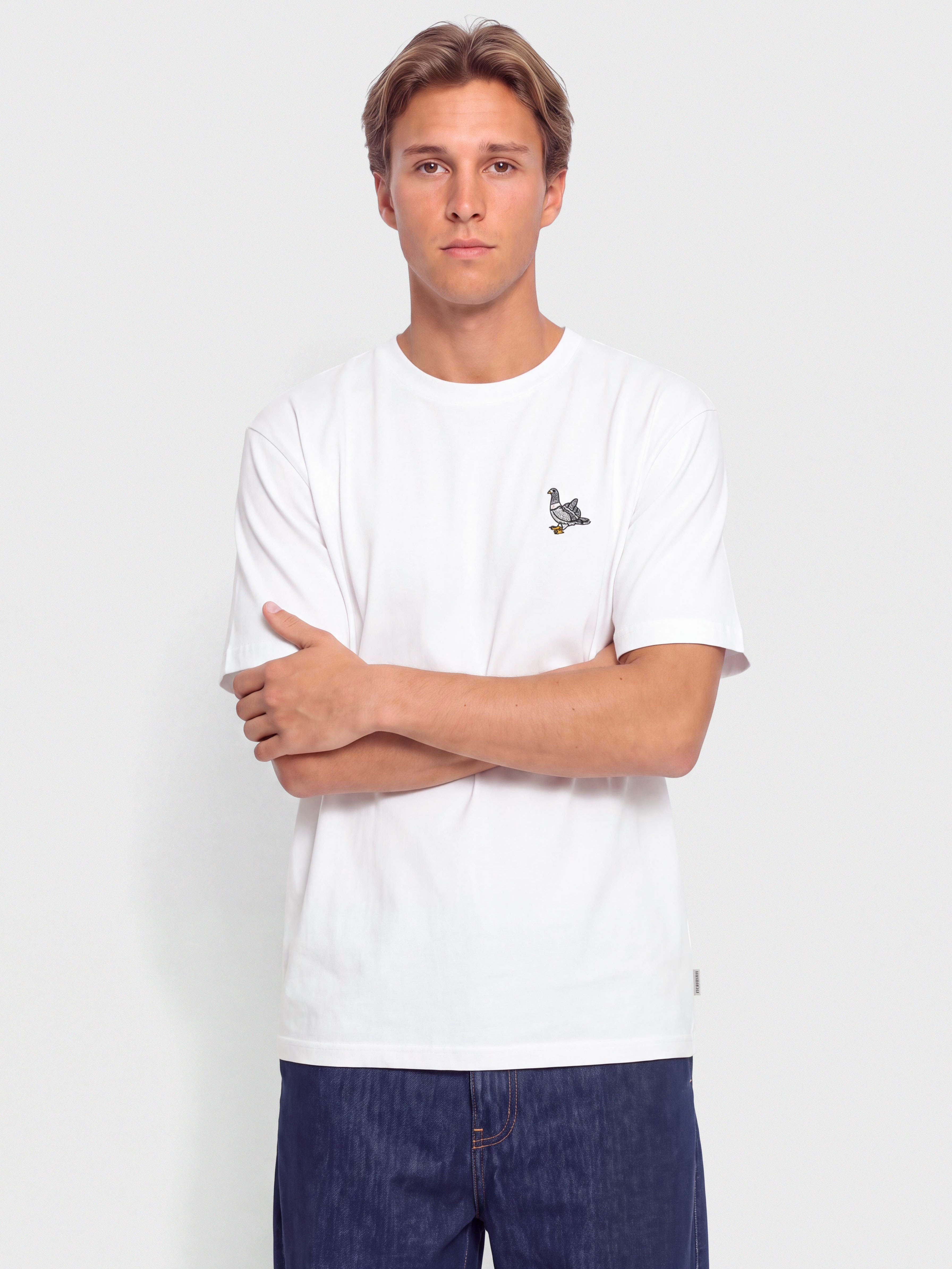 T-shirt Iriedaily Pigeon Finger (white)