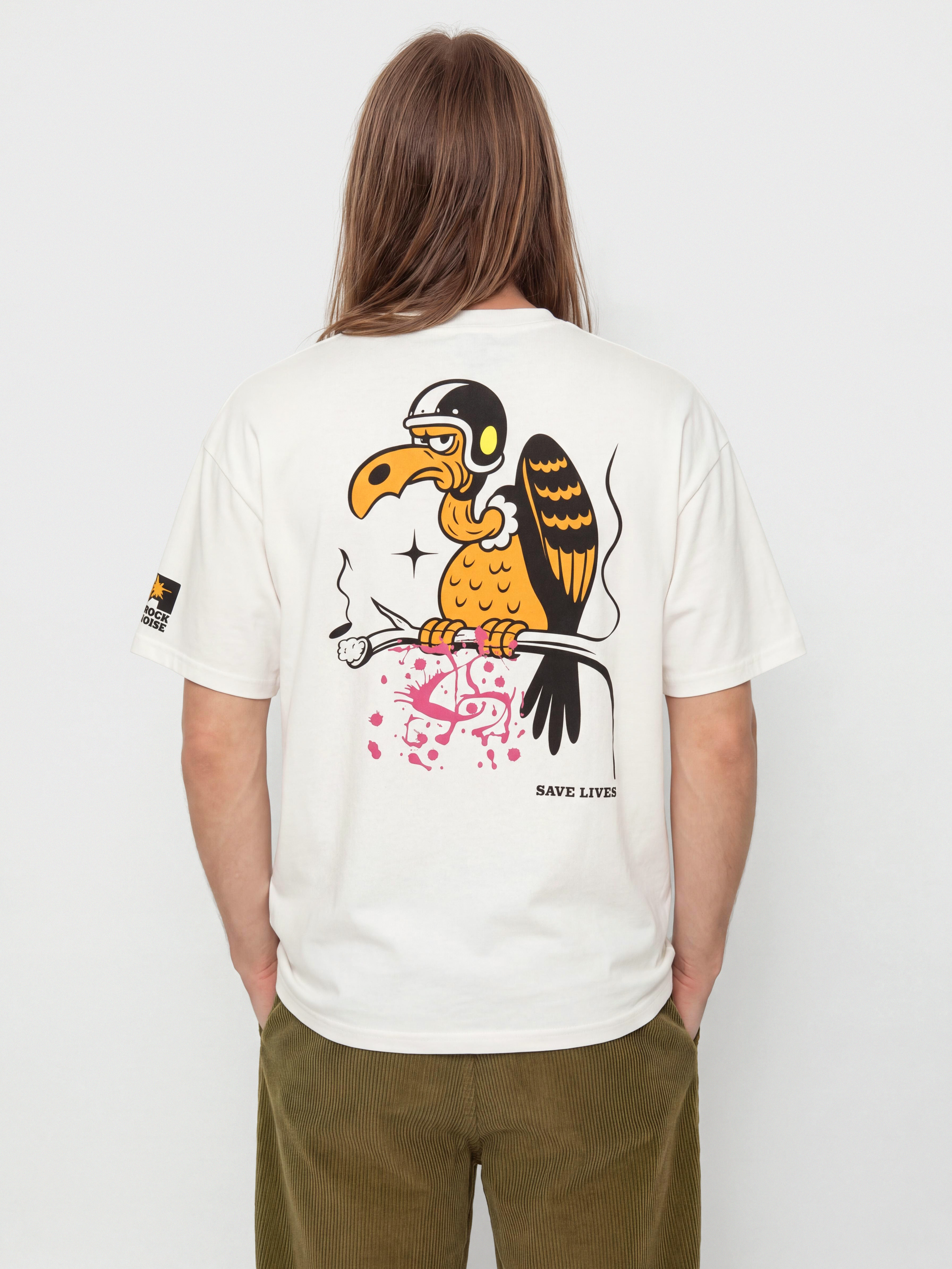T-shirt Deus Ex Machina Turpentine Os (vintage white)