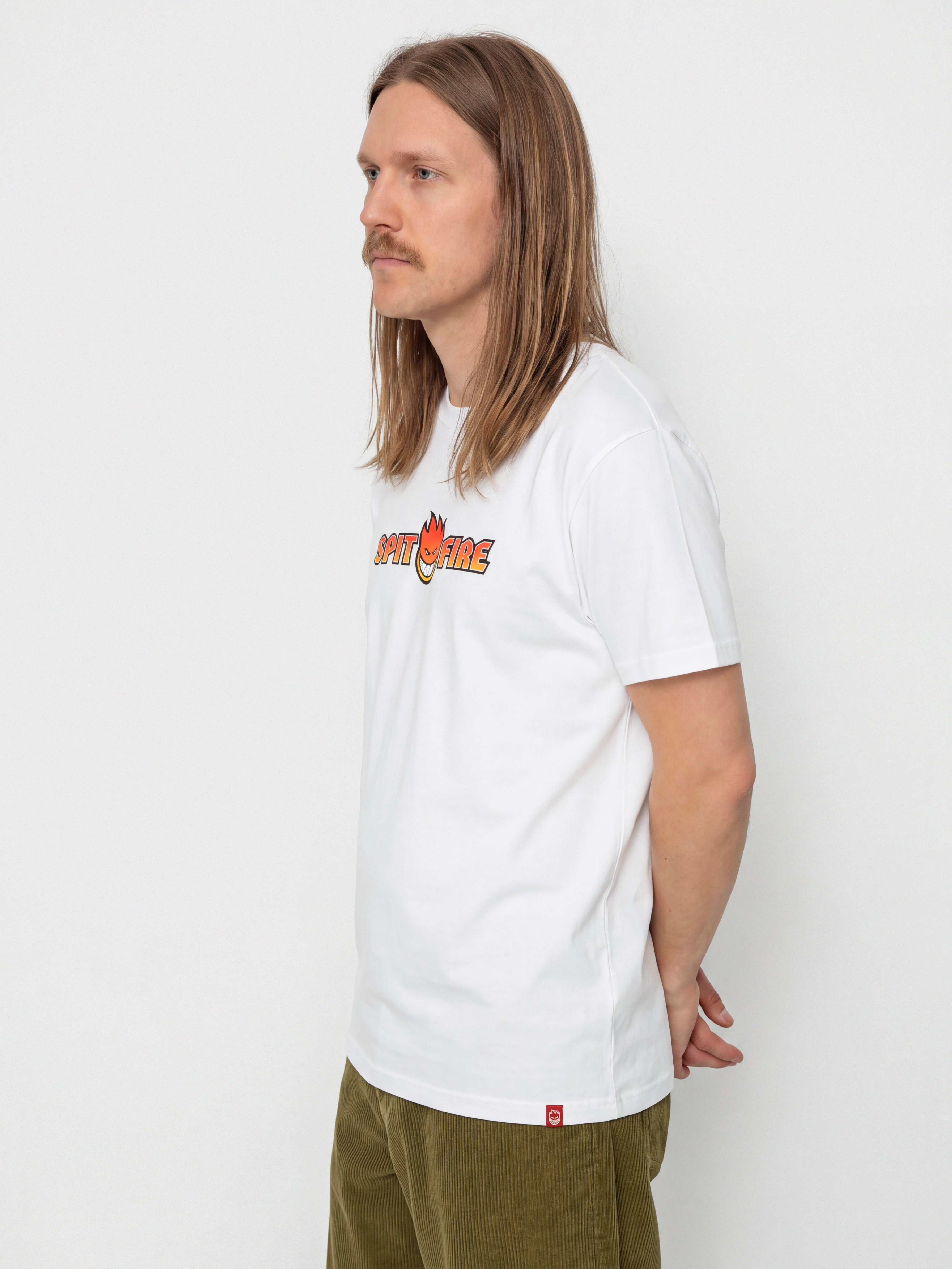 T-shirt Spitfire Og Split Fade Fill (white w/multi color print)