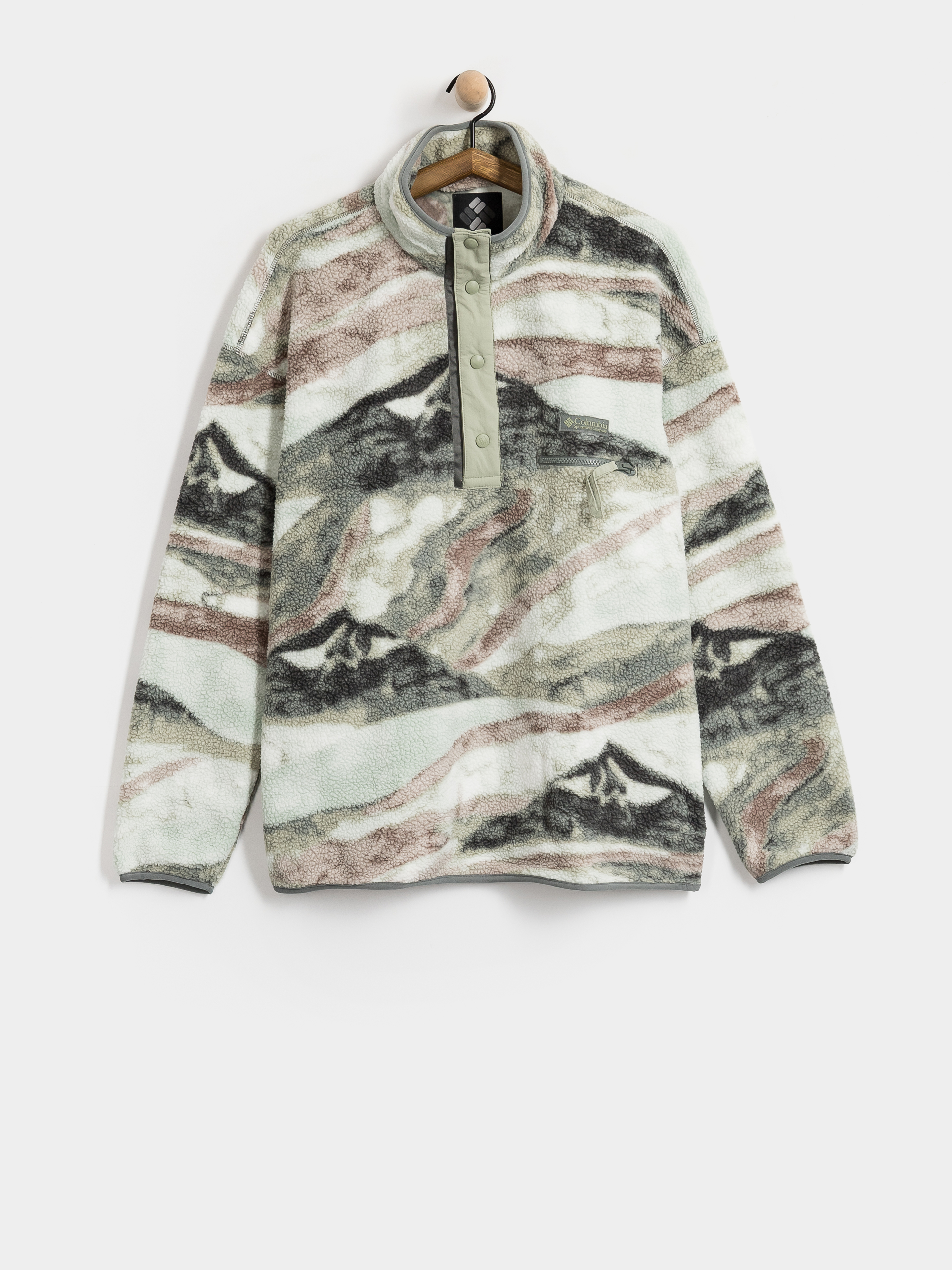 Polar Columbia Helvetia II Printed Half Snap