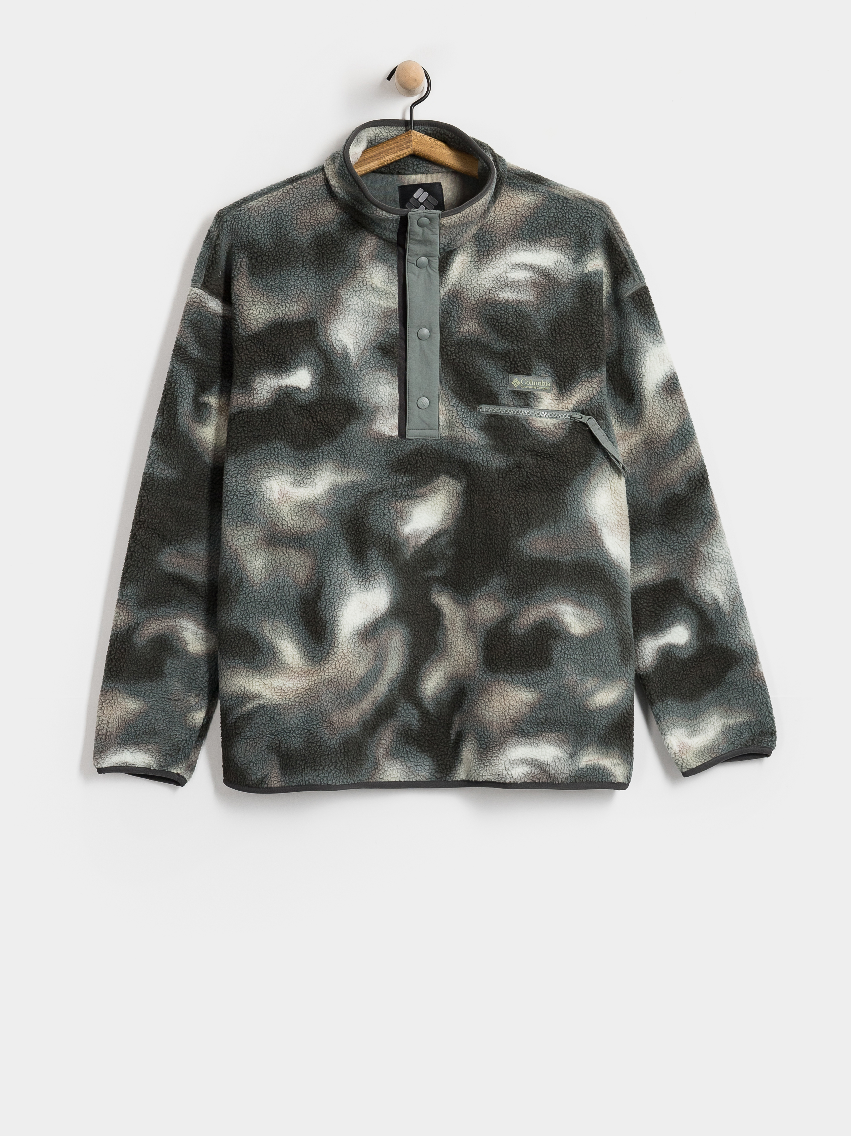Polar Columbia Helvetia II Printed Half Snap (sedona sage dye)