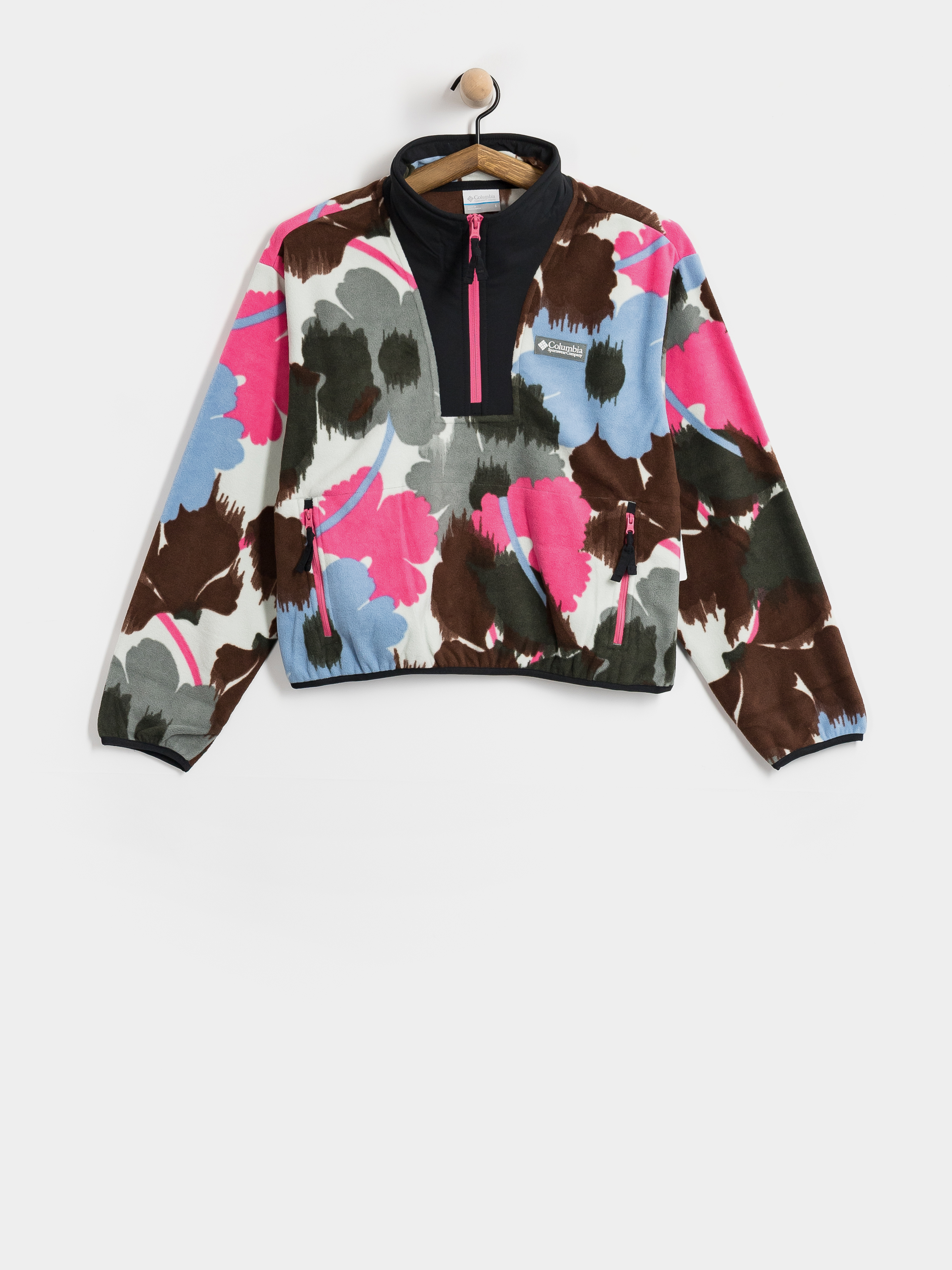 Damski Polar Columbia Sequoia Grove II Printed Half Zip (sedona sage ikatbloom)