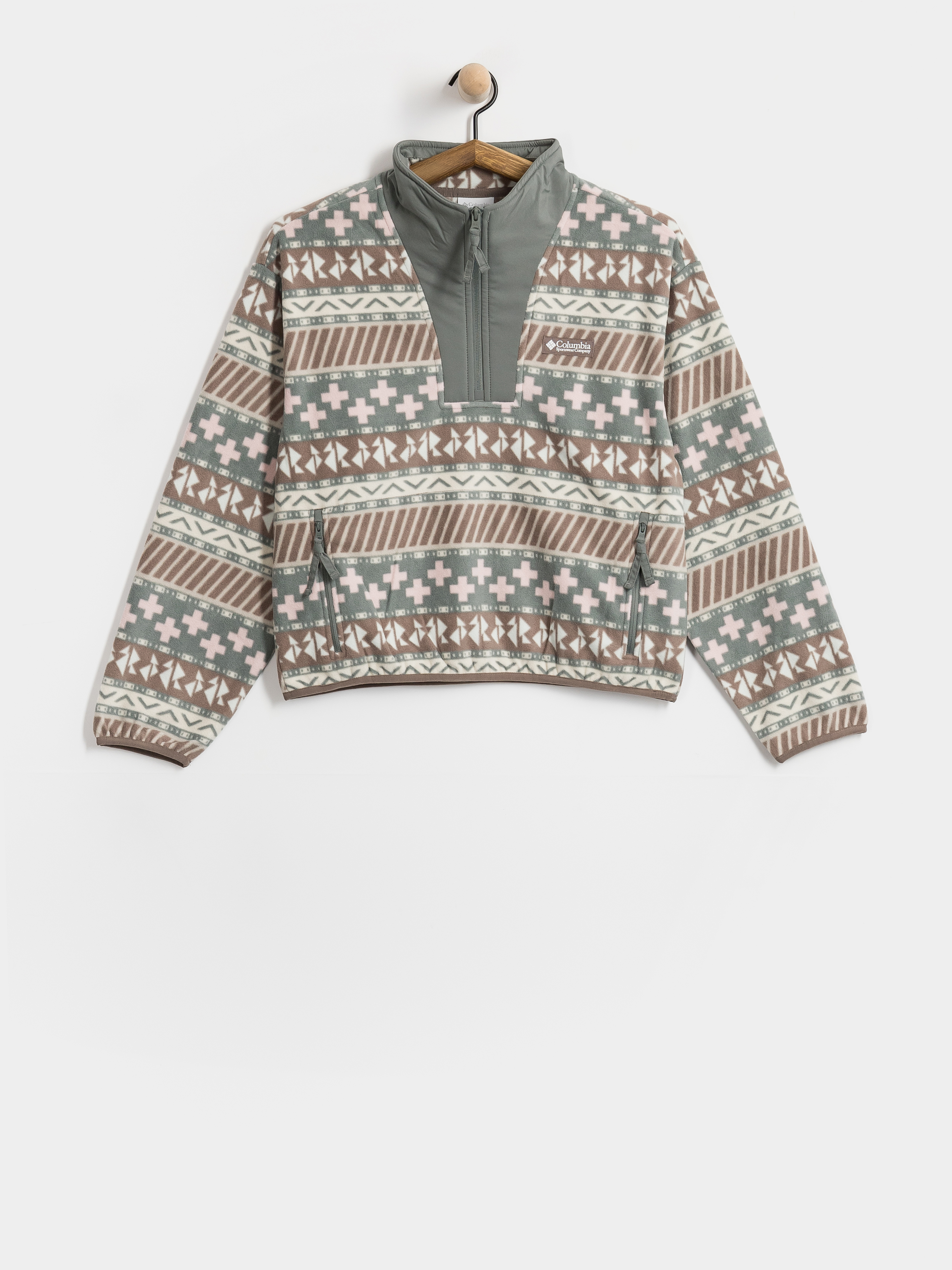 Damski Polar Columbia Sequoia Grove II Printed Half Zip (iron wizard island)