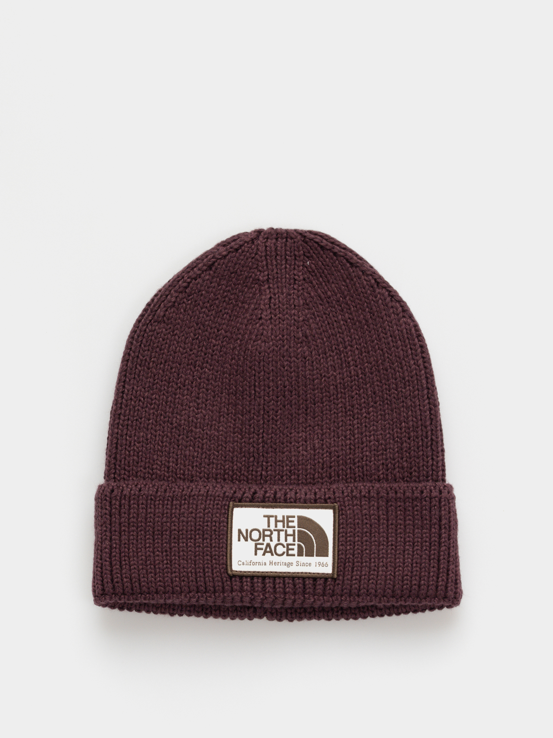 Czapka zimowa The North Face Tnf Logo Box Cuffed (deep burgundy/heritage)