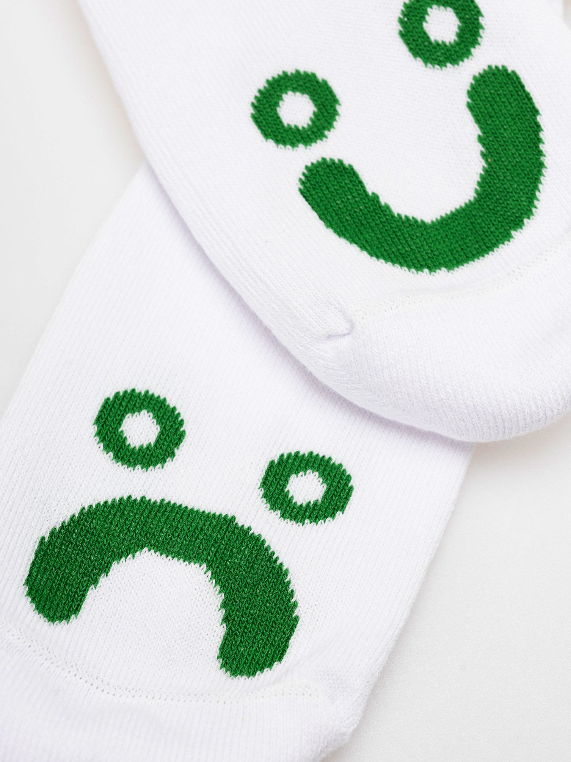 Skarpetki Polar Skate Happy Sad (white/green)