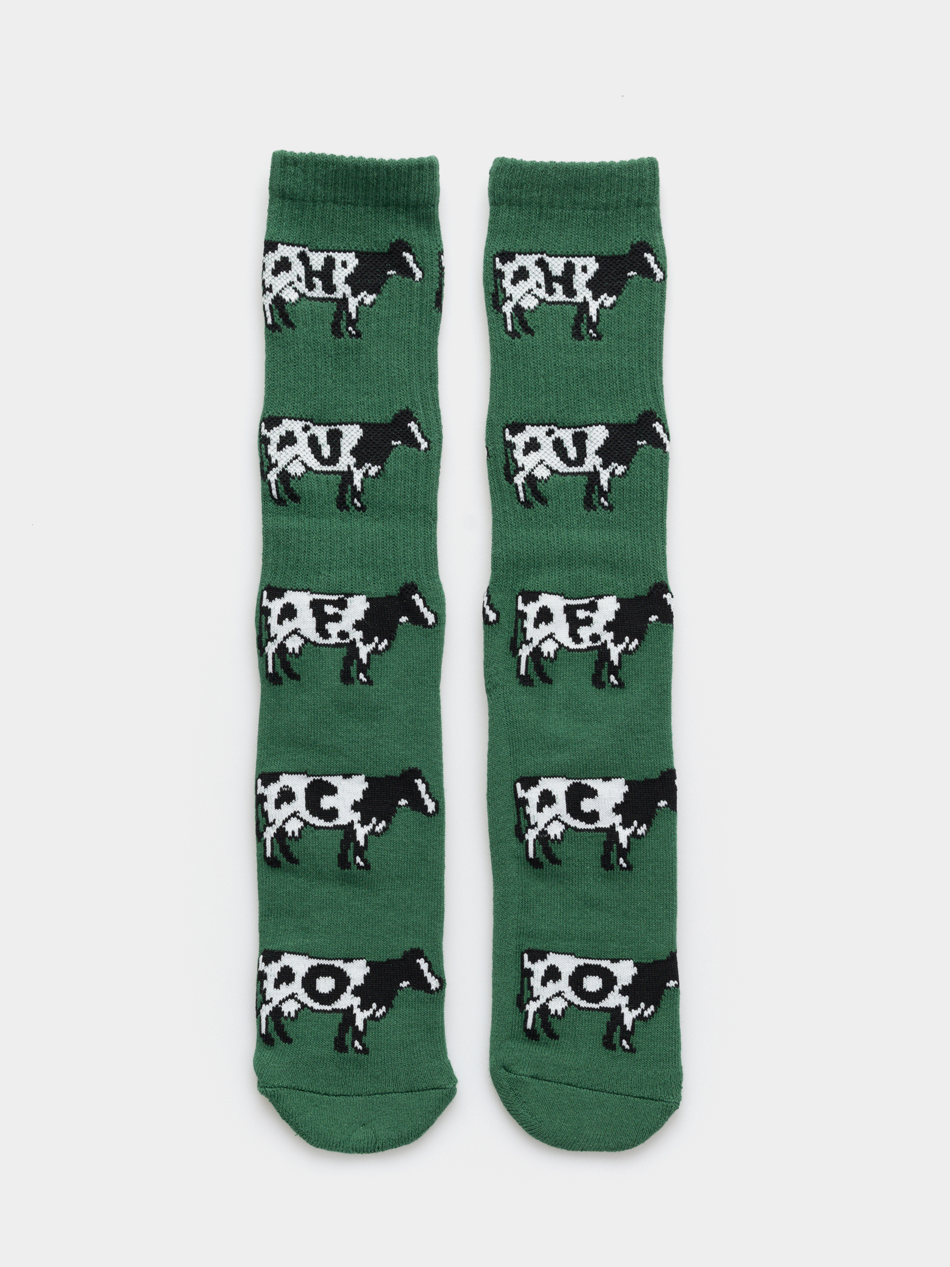 Skarpetki HUF Moo Crew (green)