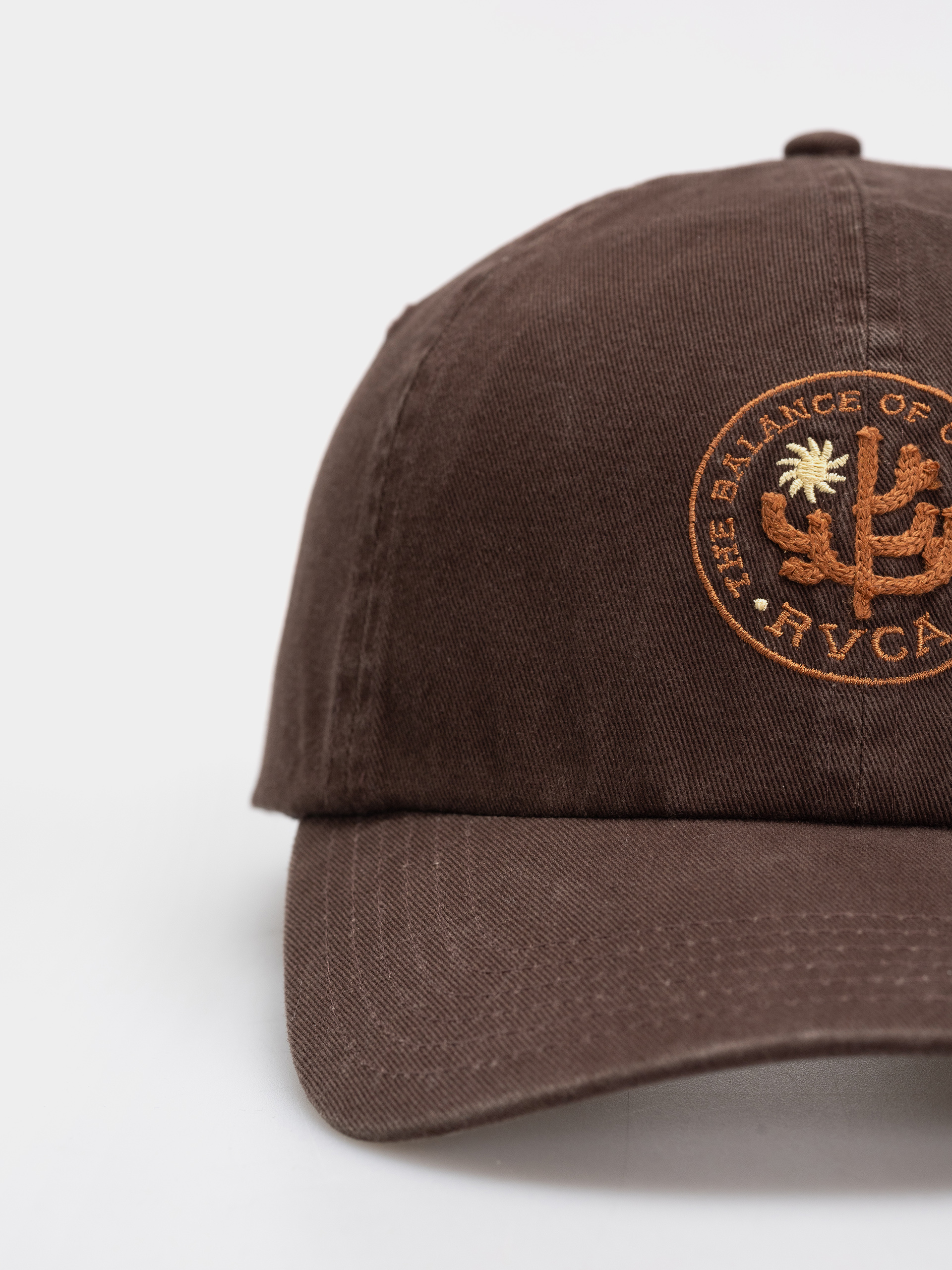 Czapka z daszkiem RVCA Sanctum Dad Cap (chocolate)