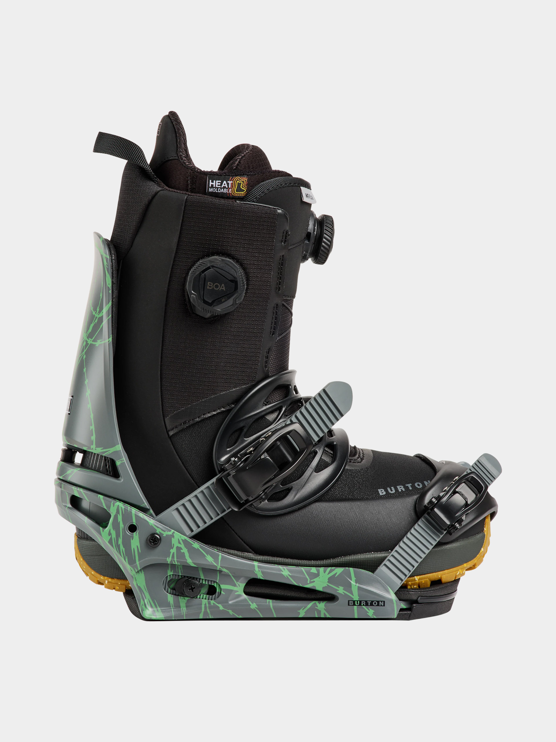 Męskie Wiązania snowboardowe Burton Cartel Re:Flex (gray/green voltage)