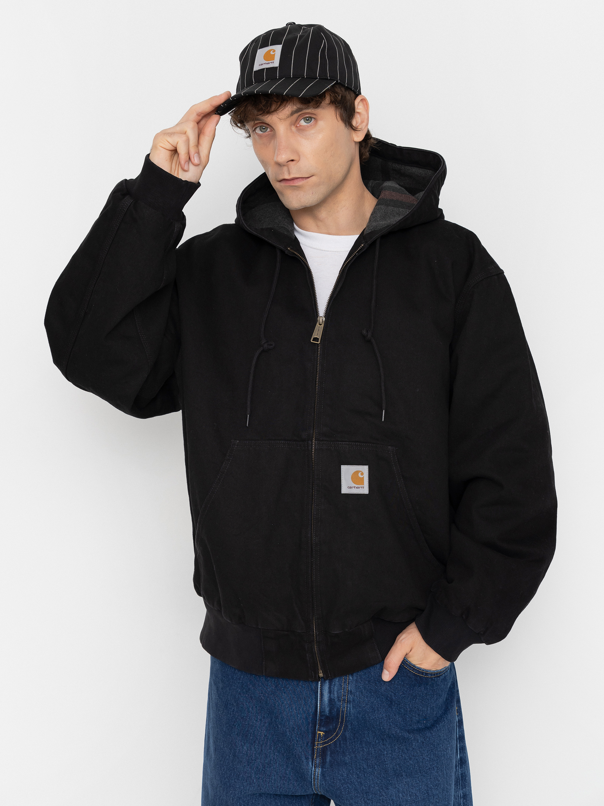 Kurtka Carhartt WIP OG Active (black/rinsed)