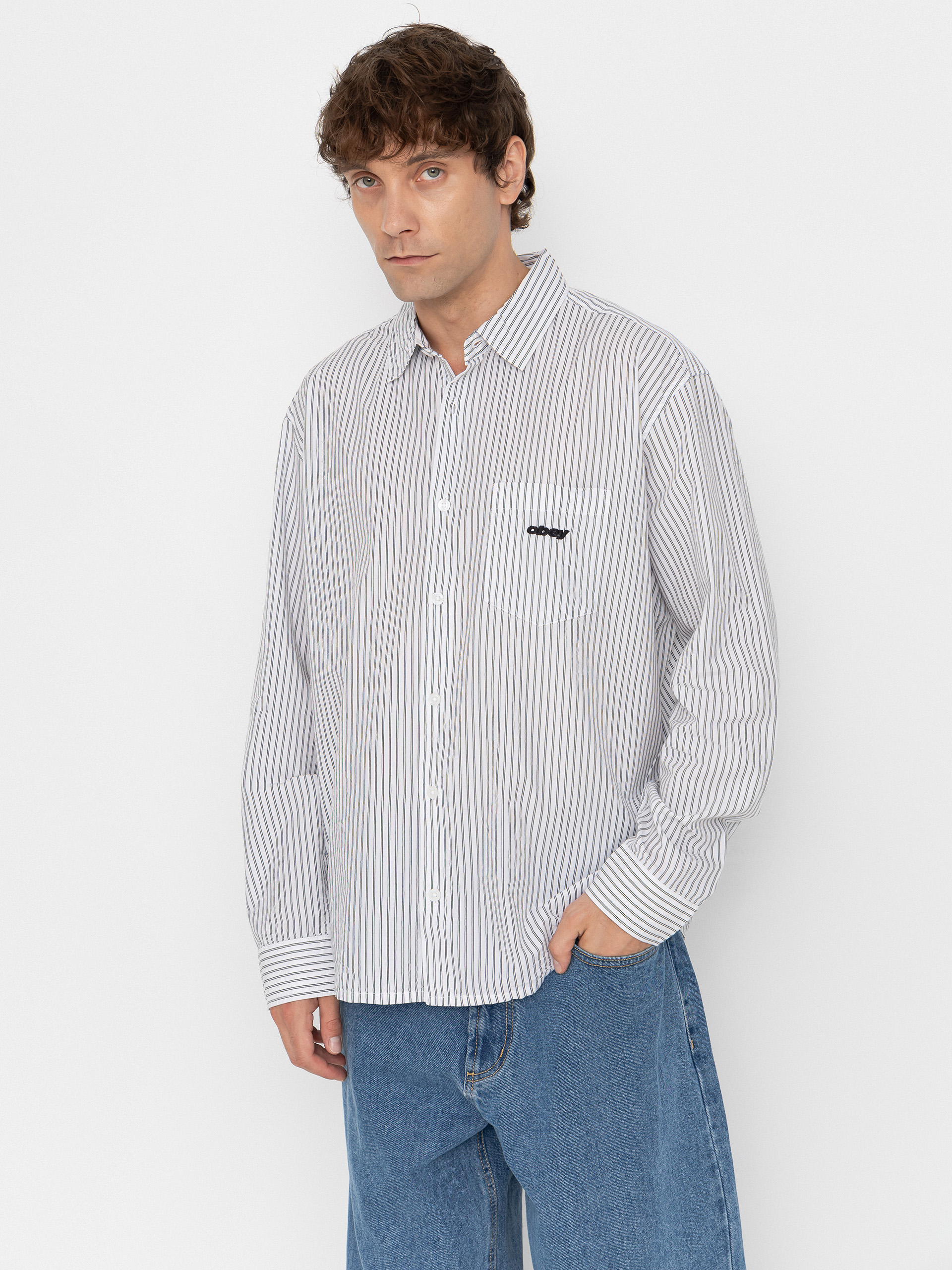 Koszula OBEY William (white multi)
