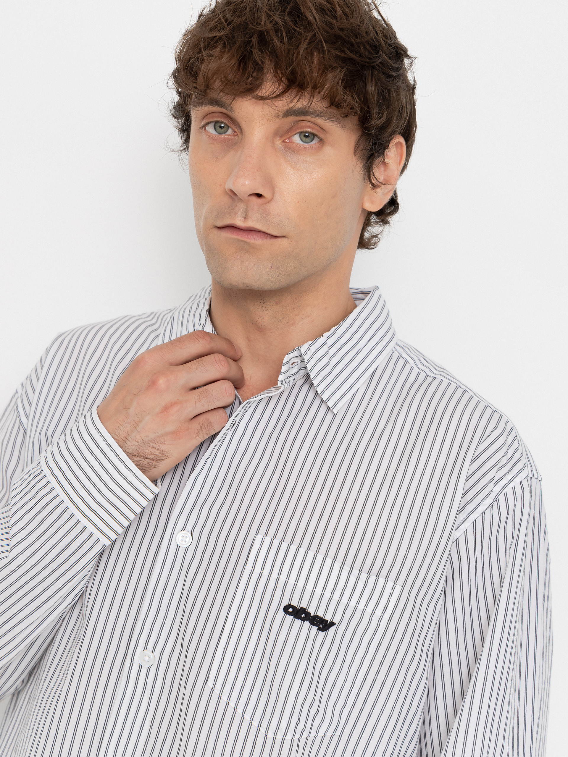 Koszula OBEY William (white multi)