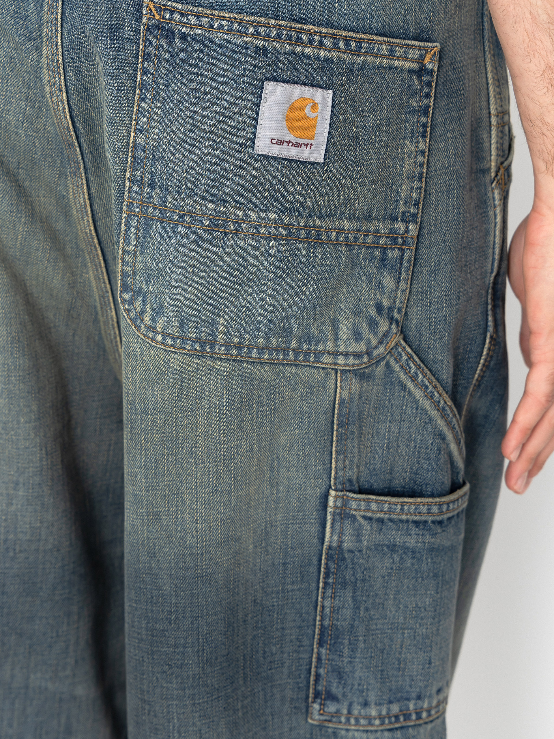Spodnie Carhartt WIP OG Single Knee (blue/worn used wash)