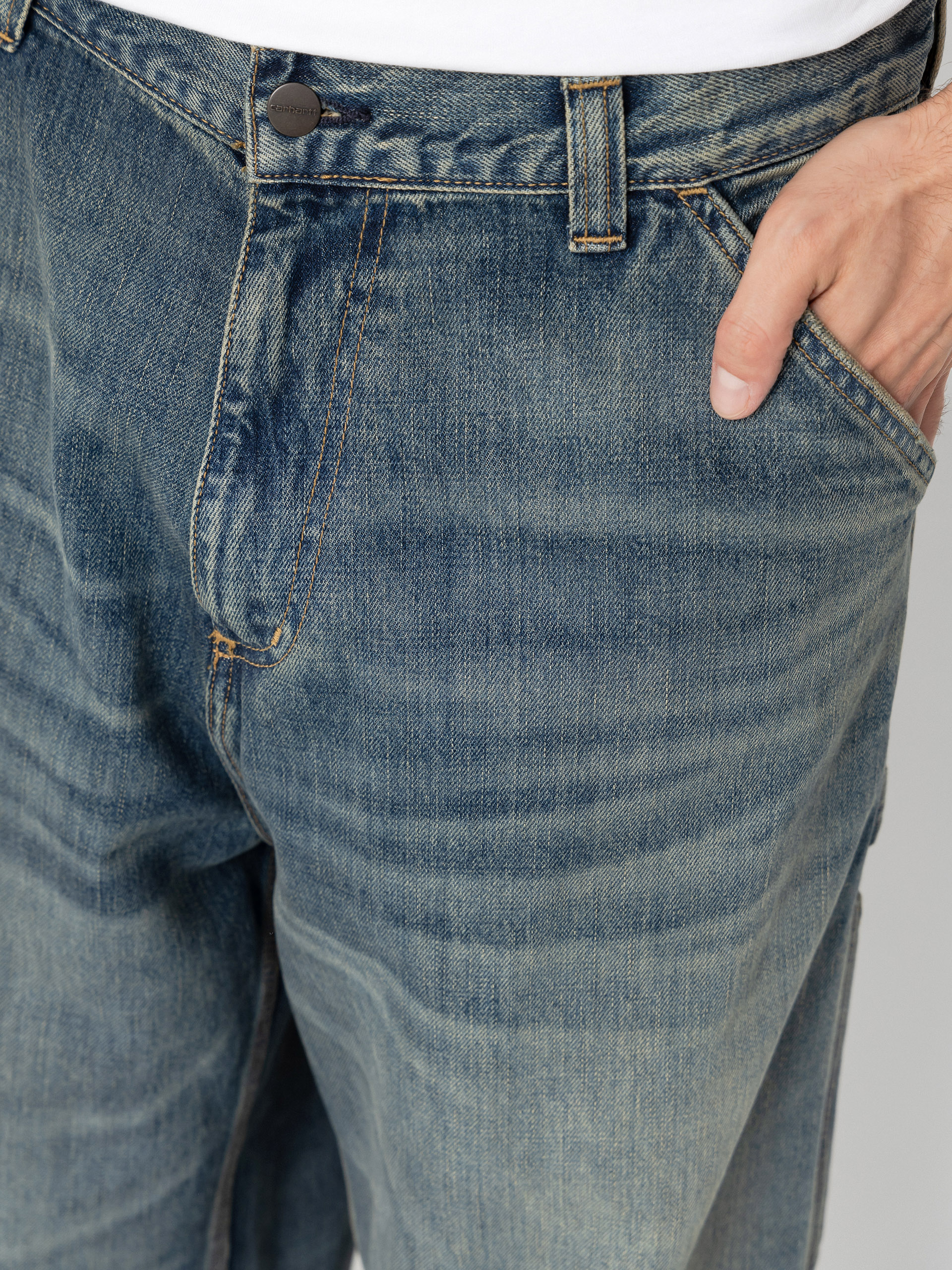 Spodnie Carhartt WIP OG Single Knee (blue/worn used wash)