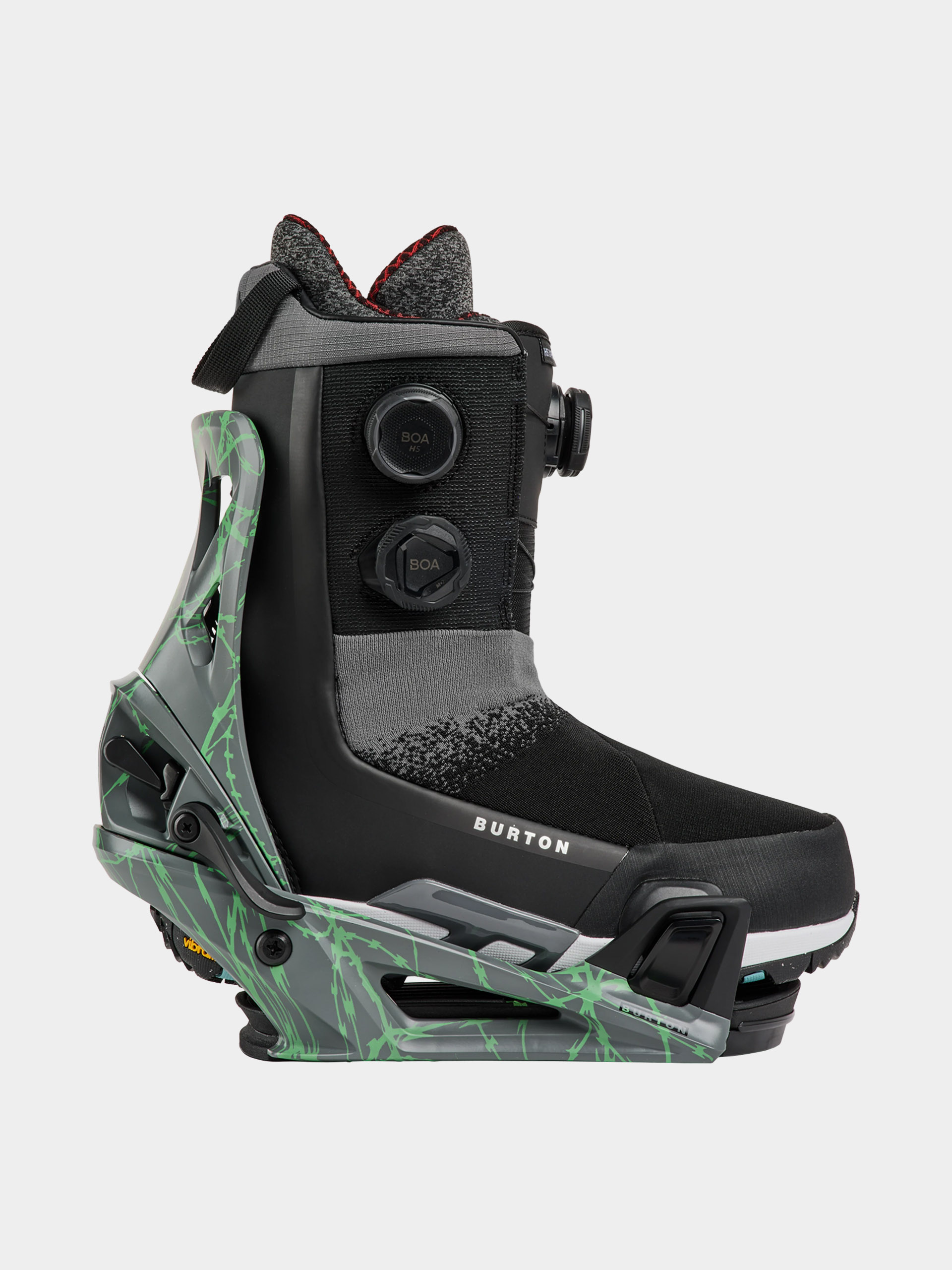 Męskie Wiązania snowboardowe Burton Step On Re:Flex (gray/green voltage)