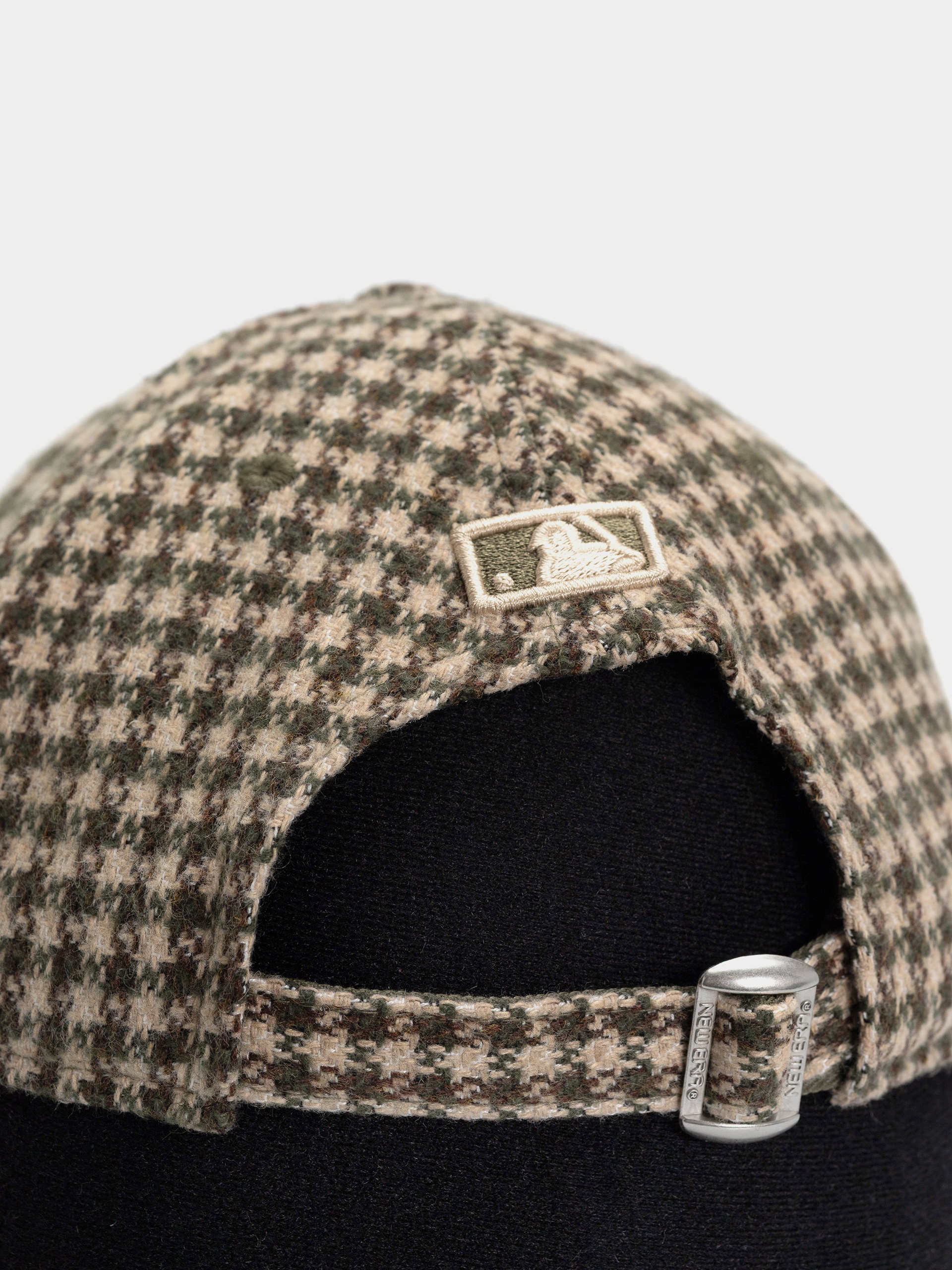 Czapka z daszkiem New Era Houndstooth 9Forty Mc Los Agneles Dodgers Wmn (brown check)
