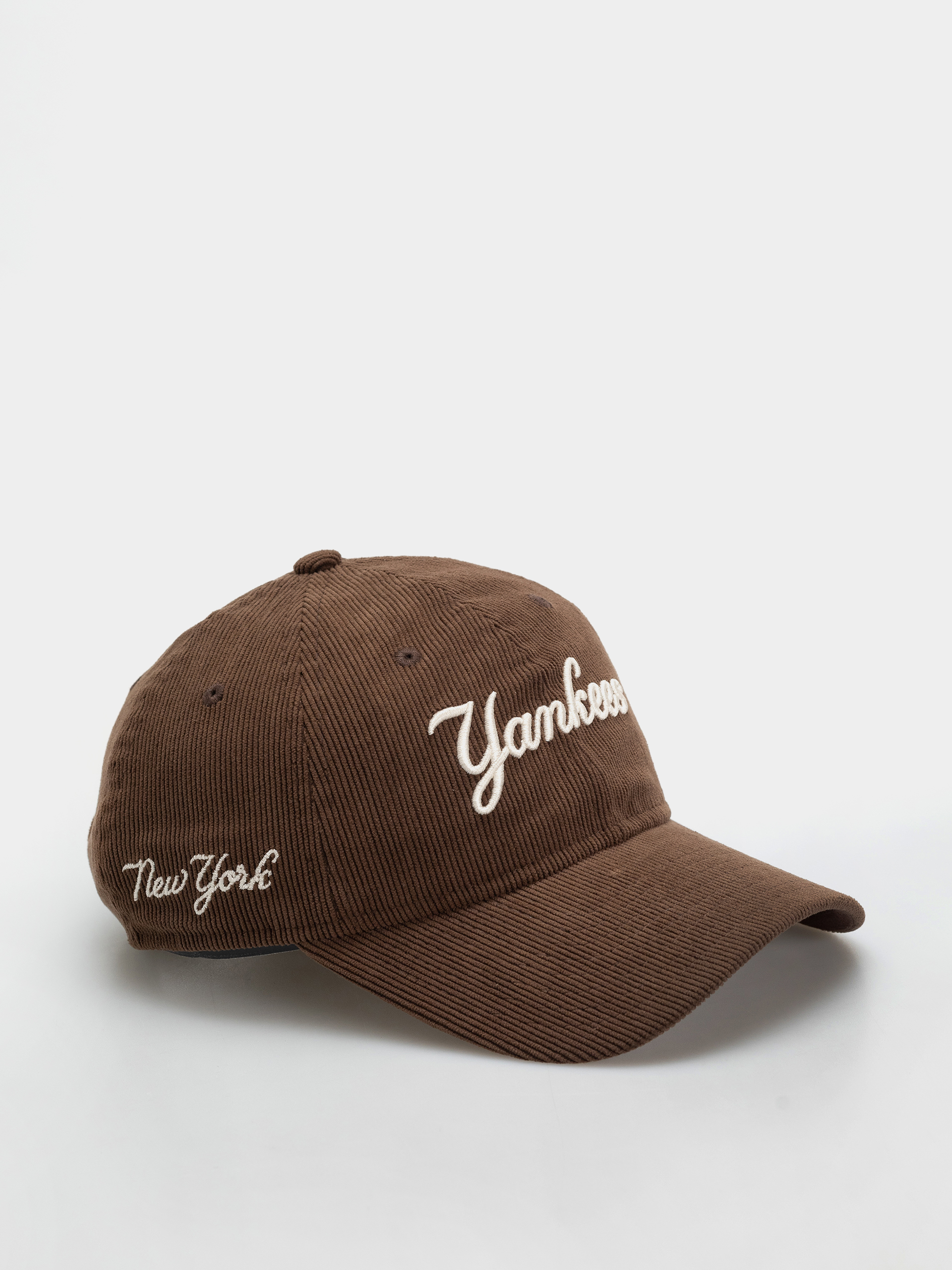 Czapka z daszkiem New Era Cord Script 9Twenty New York Yankees Wmn (brown)