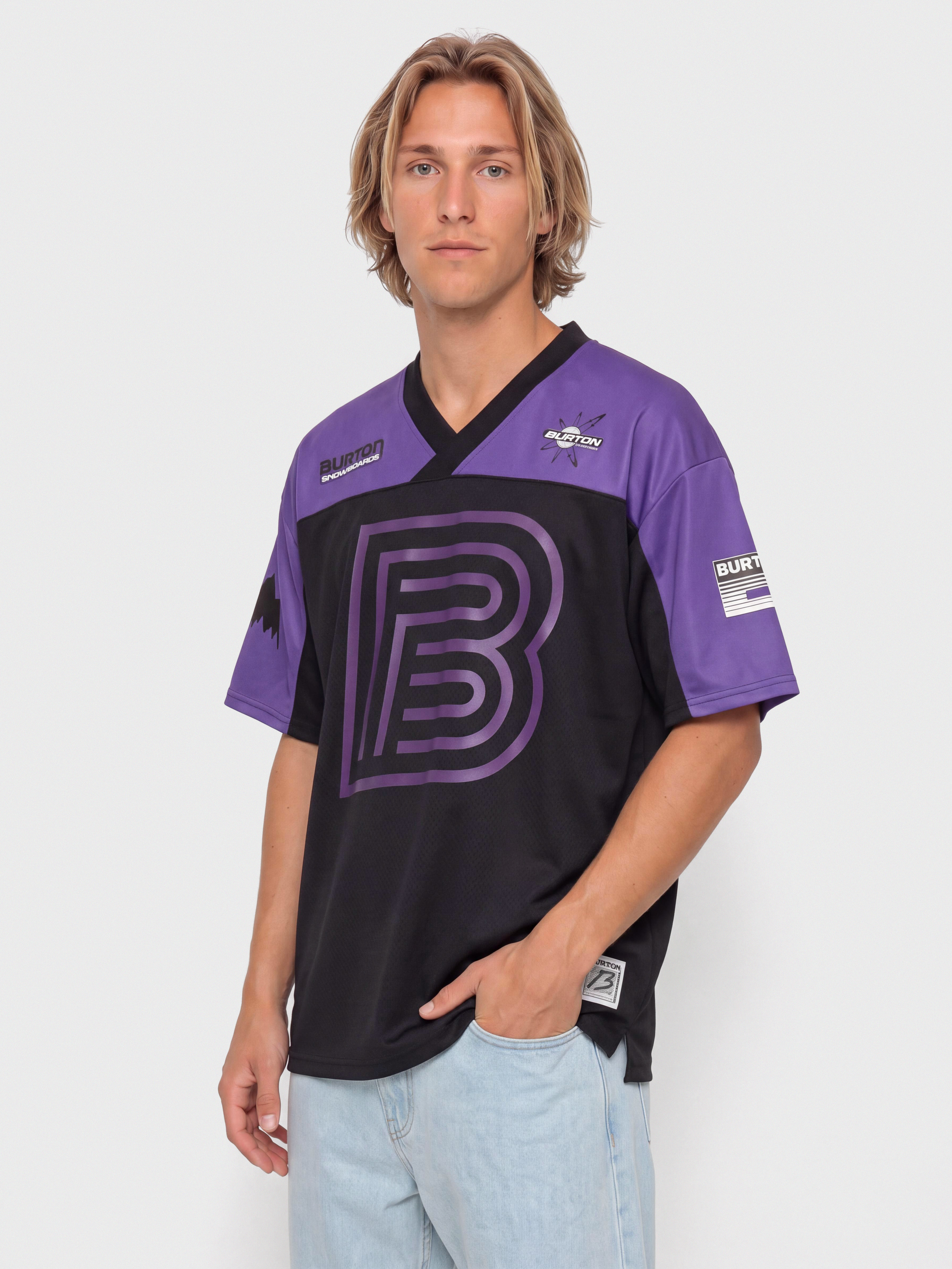 T-shirt Burton X Zeb Jersey (true black/planet purple)