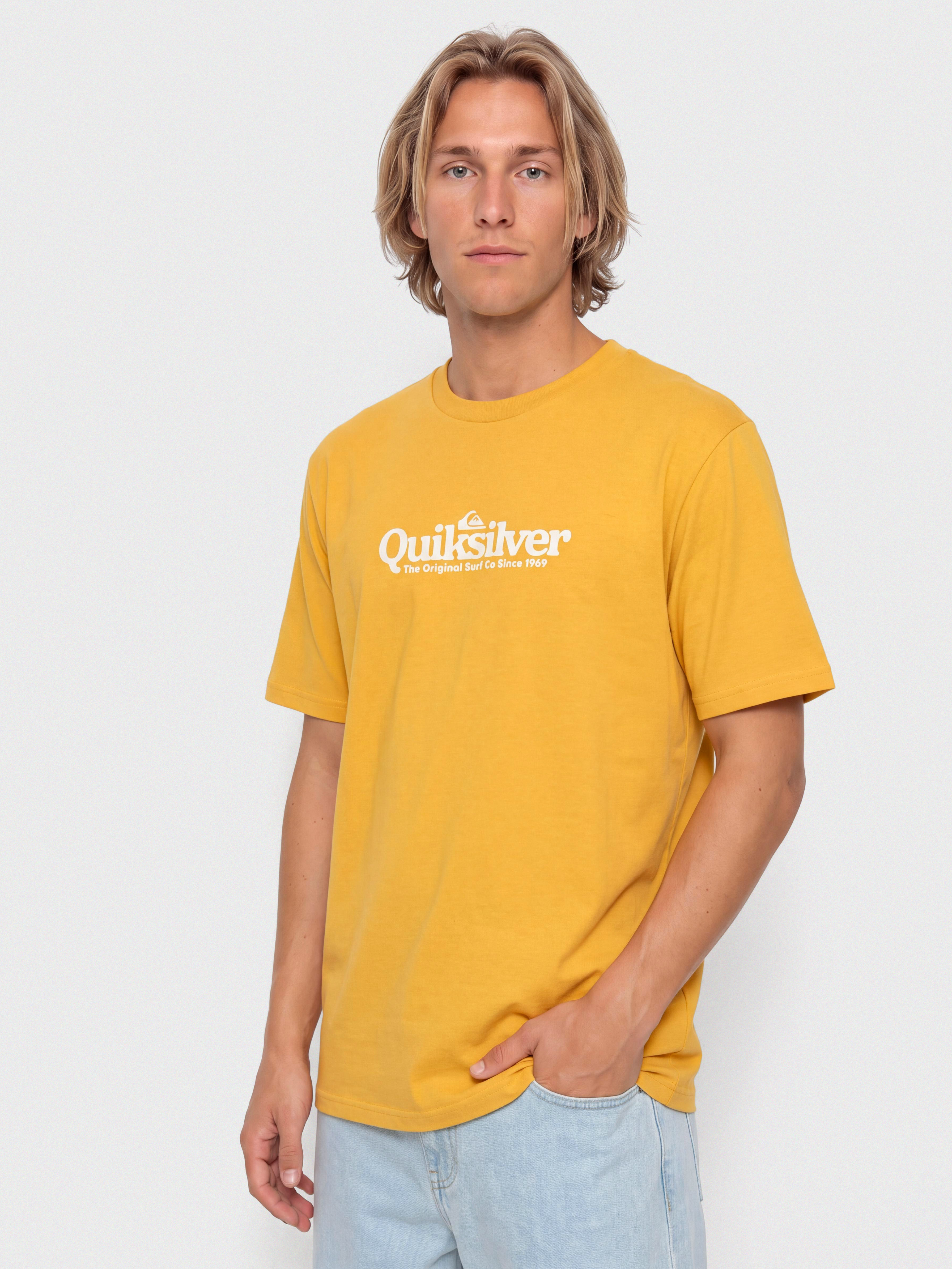 T-shirt Quiksilver Fineline (mineral yellow)