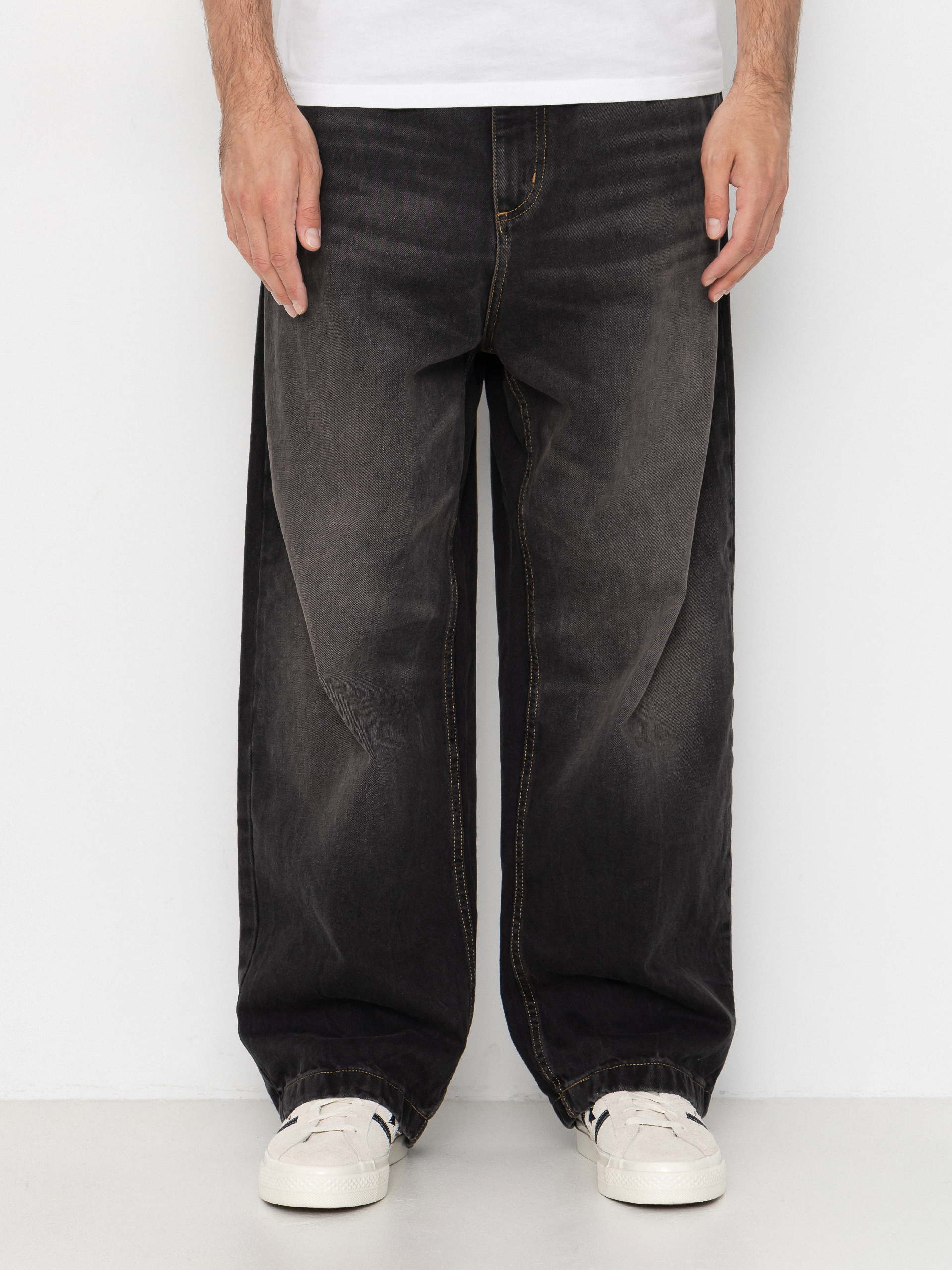 Spodnie Carhartt WIP Brandon (black/tobacco used wash)